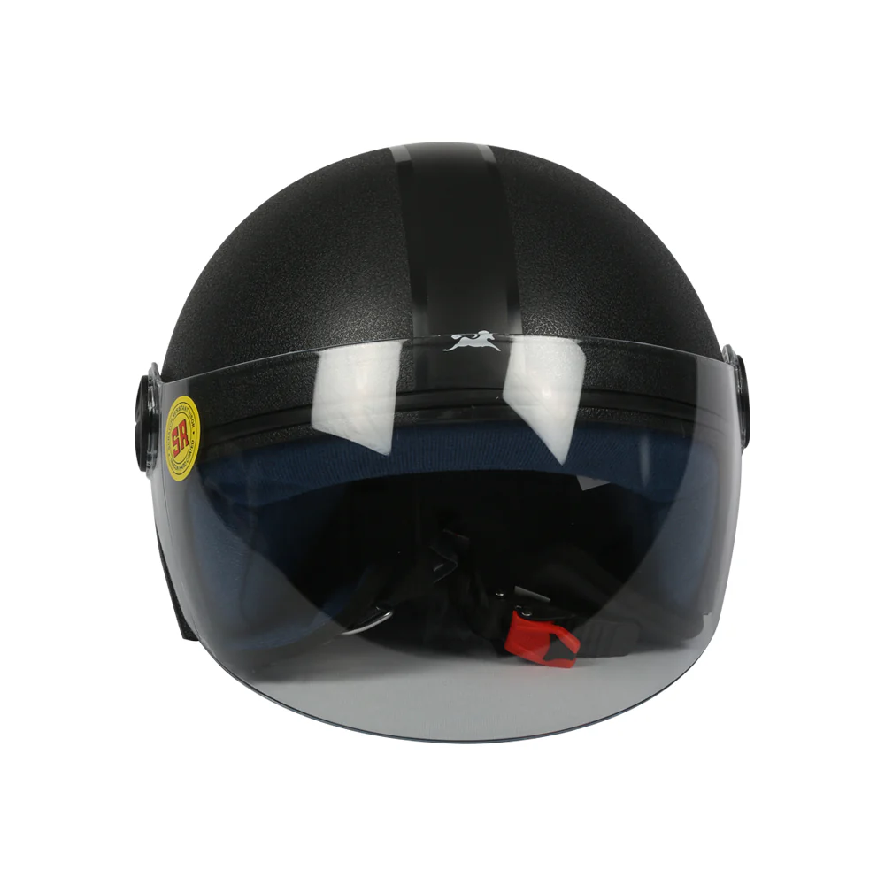 TVS Helmet Half Face Black TE - Image 3