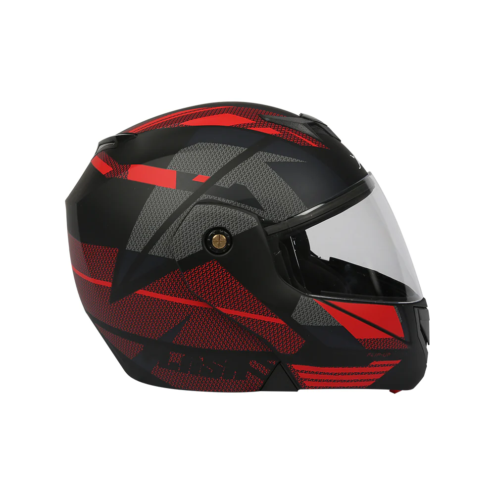 TVS Helmet Full Face Black/Red  Dual Colour, Strong and Safe - Image 3