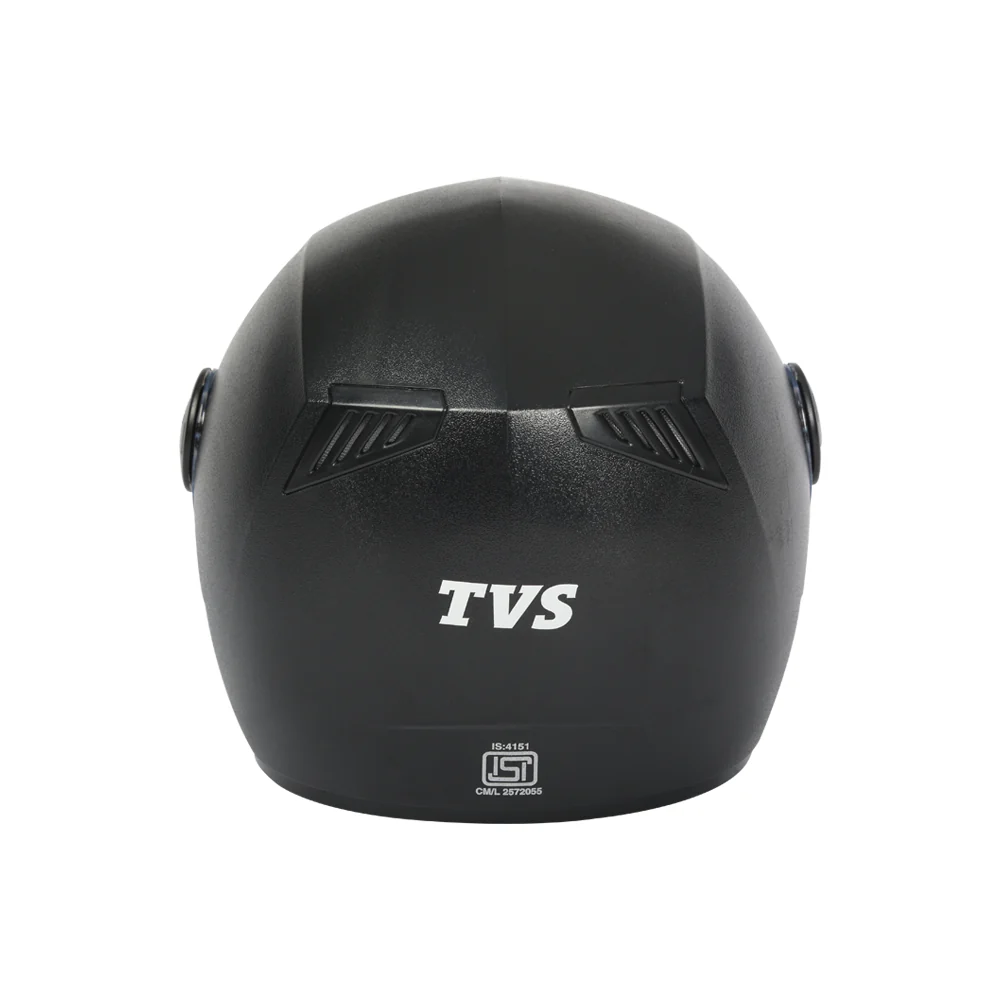 TVS Helmet Full Face Black JE  Sleek and Safe Motorbike Helmet - Image 2