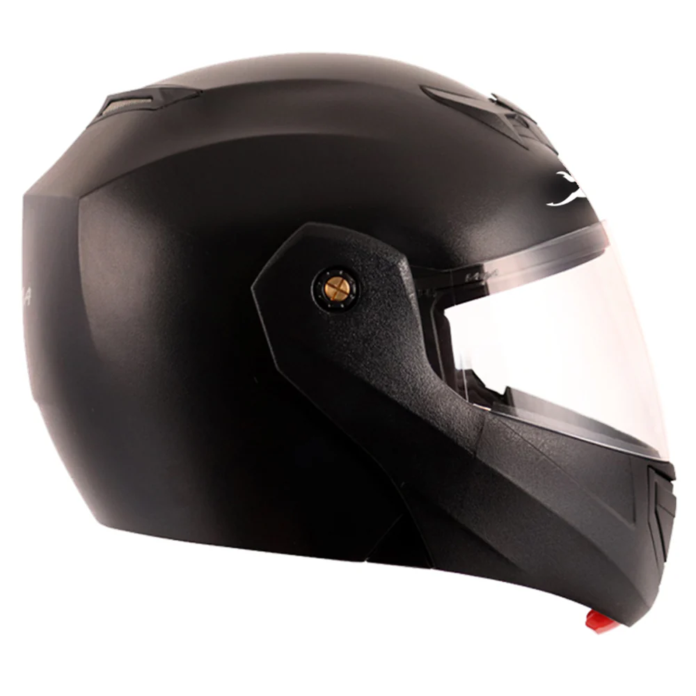 TVS Crux Flip-up Helmet Black | 1 Mouth Vent & 2 Top Vent - Image 5