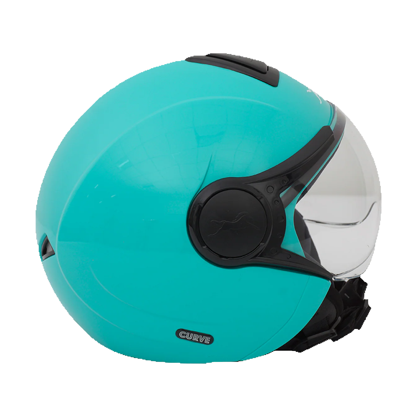 TVS Curve Half Face Helmet Blue GL - Image 2
