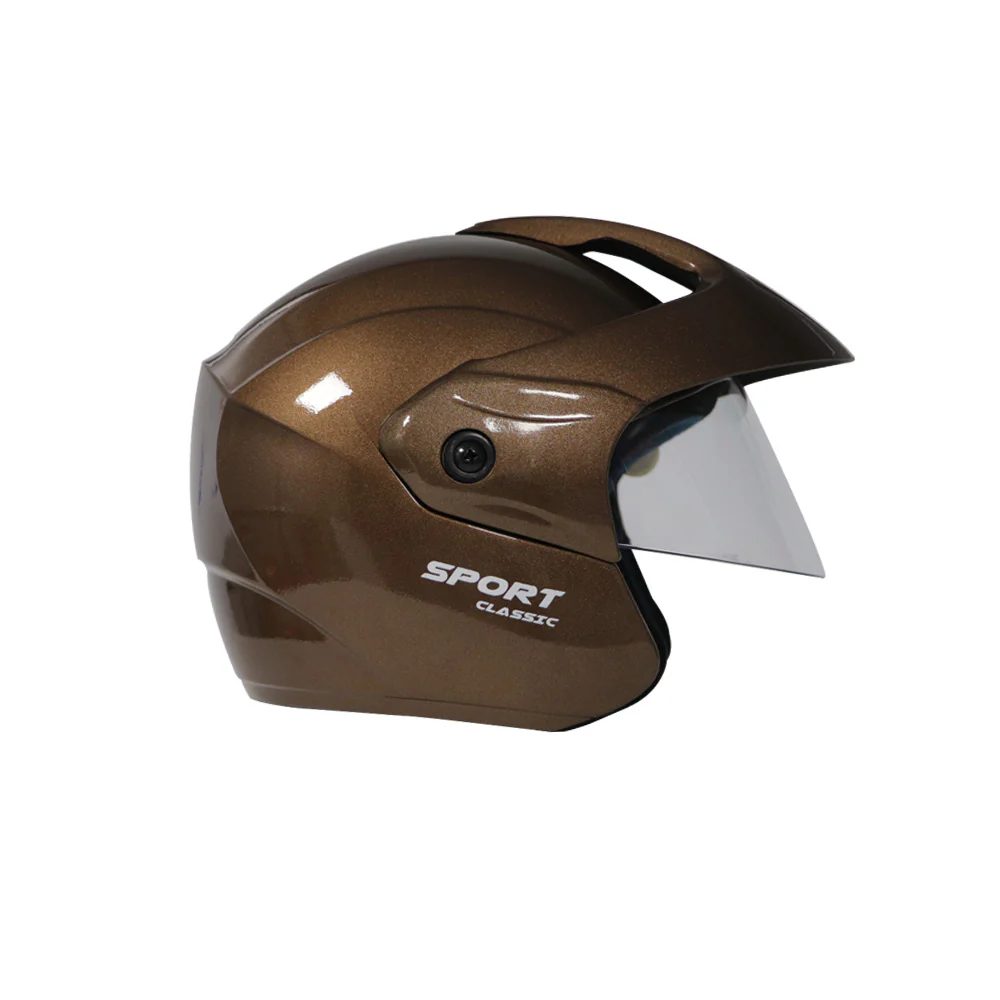 TVS Helmet Half Face Brown - Image 2