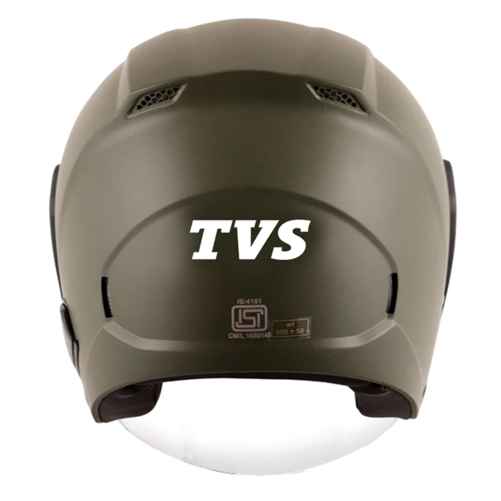 TVS Helmet Half Face Green - Image 4