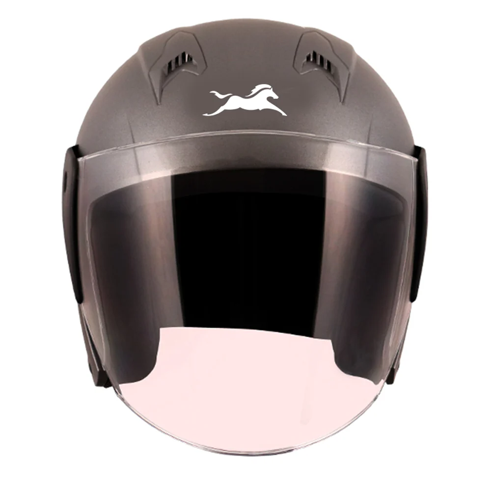TVS Helmet Half Face Grey - Image 3