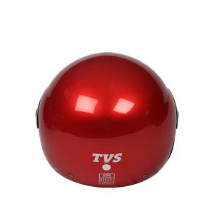 TVS Helmet Half Face Motorbike Helmet (Red-BL) - Image 5