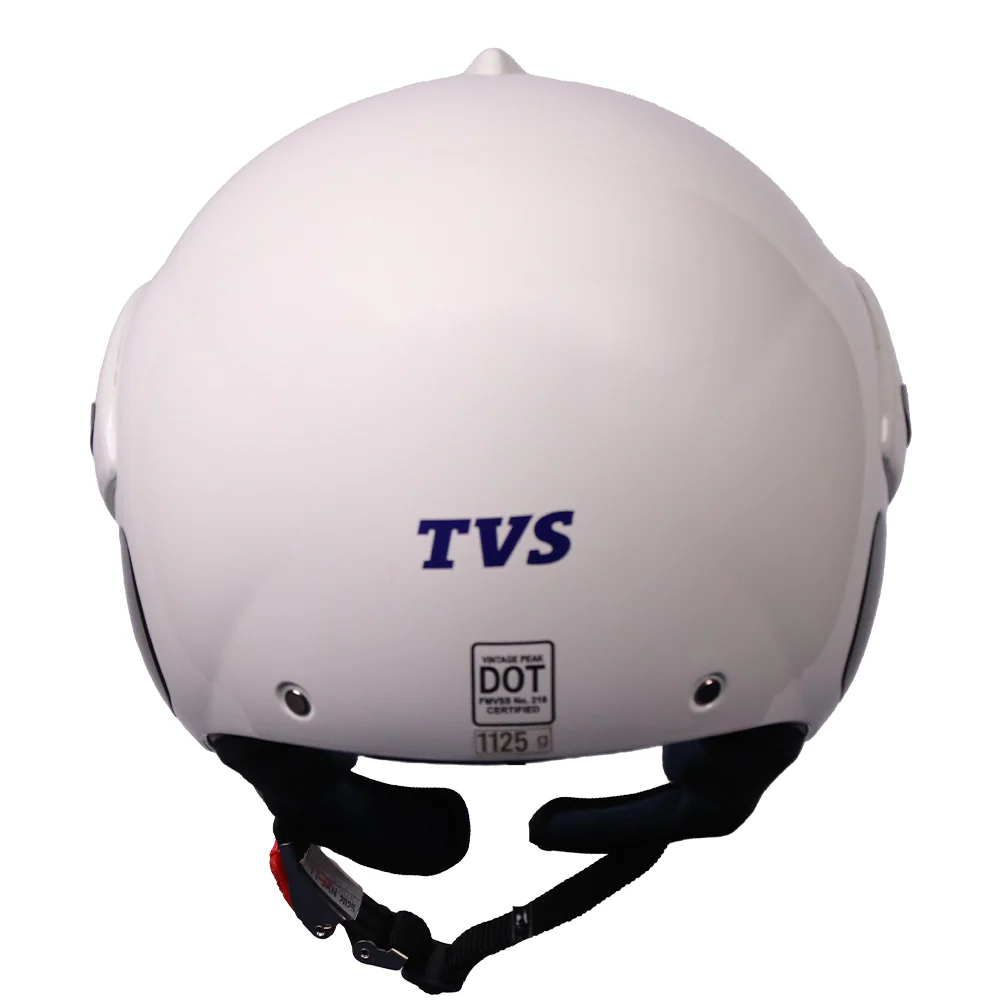 TVS Helmet Half Face Pearl White ML - Image 4
