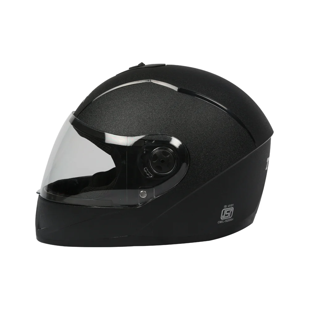 TVS Black Motorbike Helmet – Durable Protection for Riders - Image 4