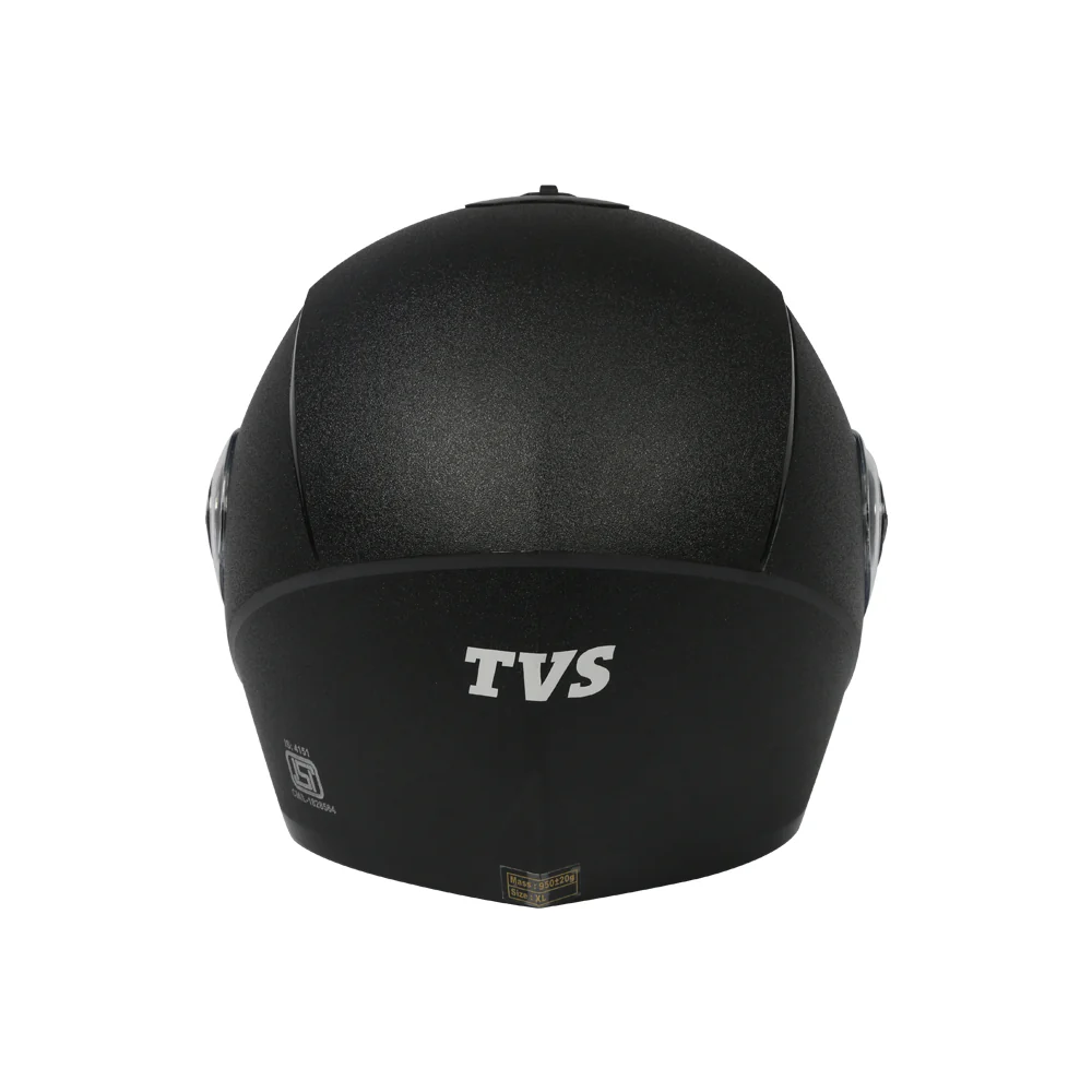 TVS Black Motorbike Helmet – Durable Protection for Riders - Image 5