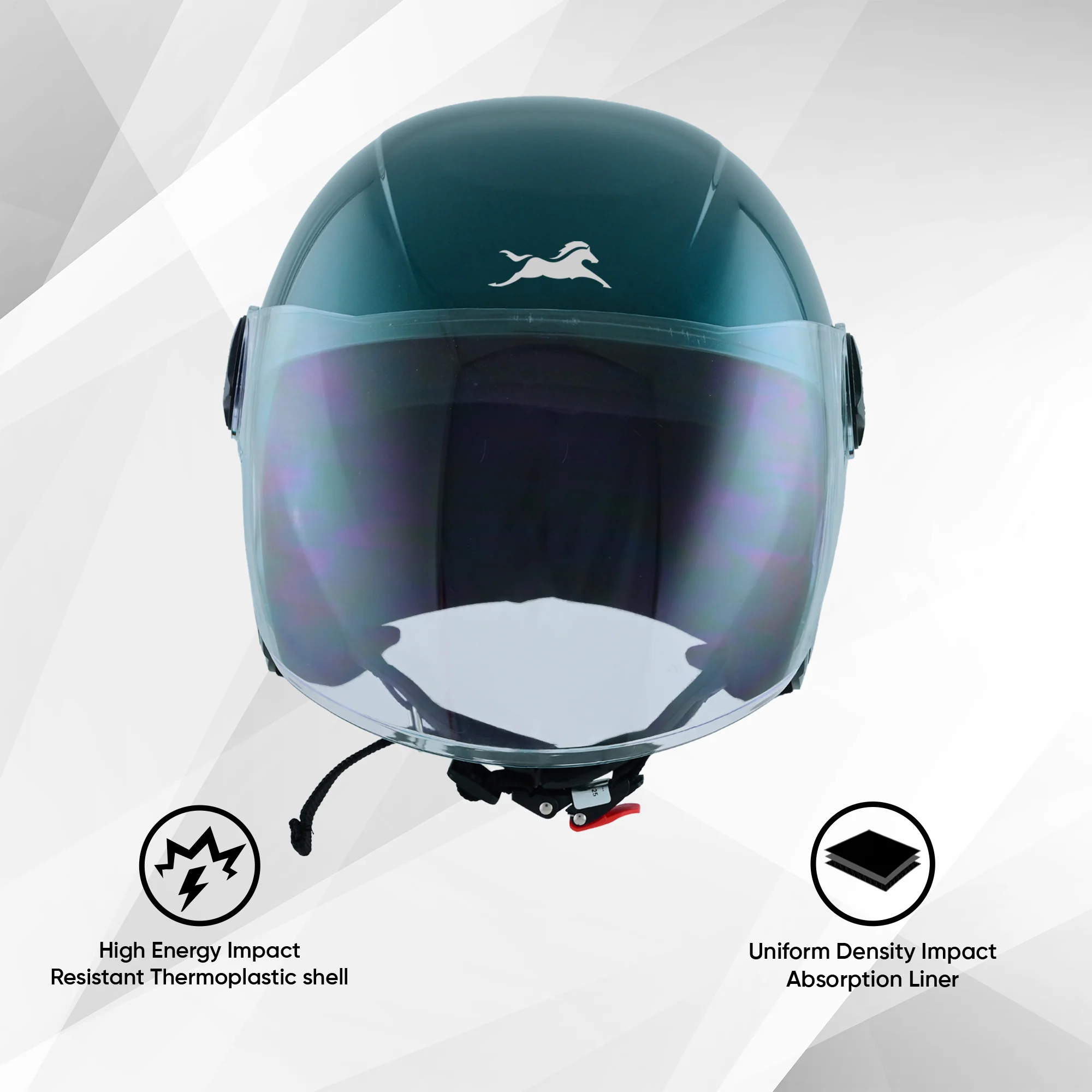 TVS iQube Open Face Helmet | ISI Certified, Lightweight & Comfortable Design - Image 15