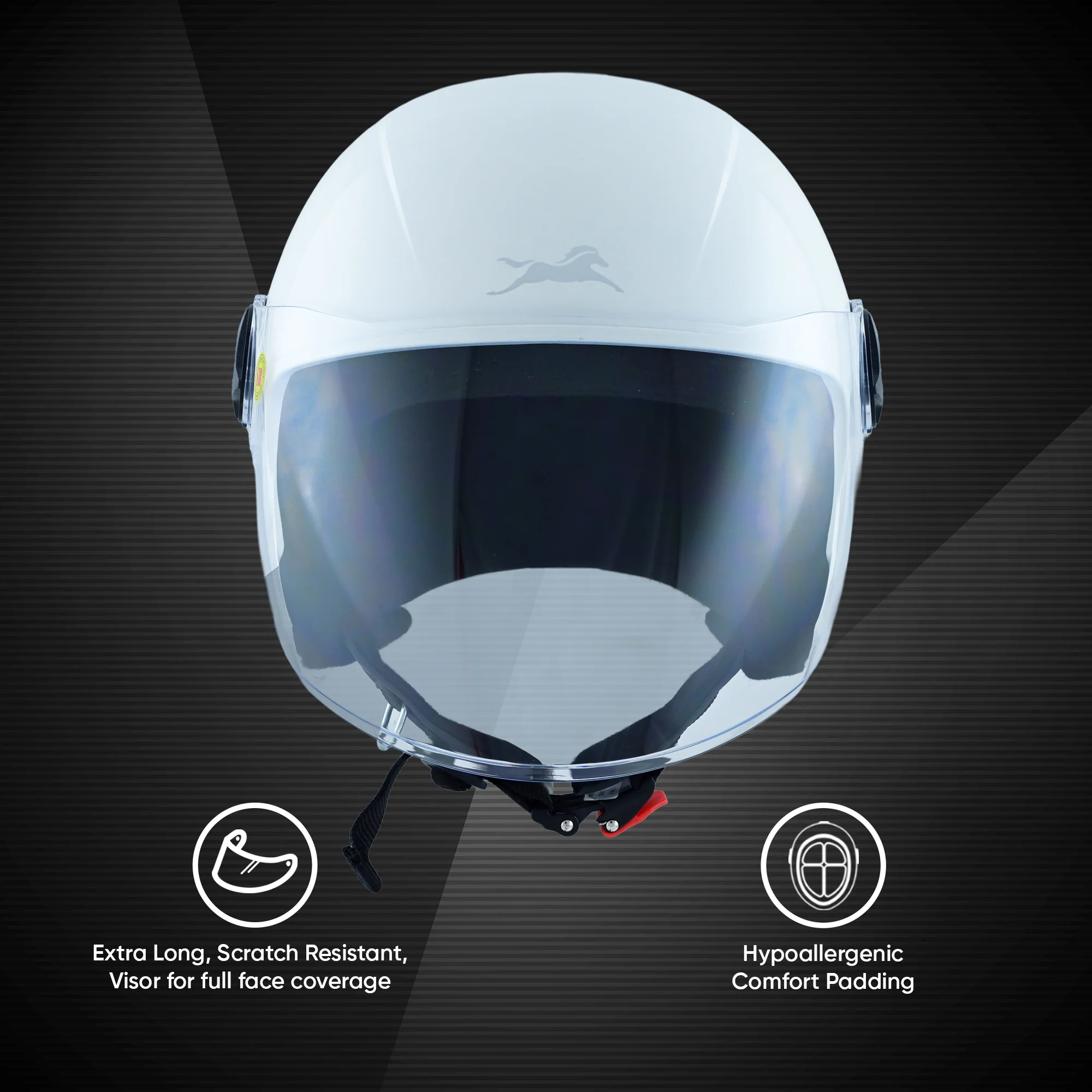 TVS iQube Open Face Helmet | ISI Certified, Lightweight & Comfortable Design - Image 22