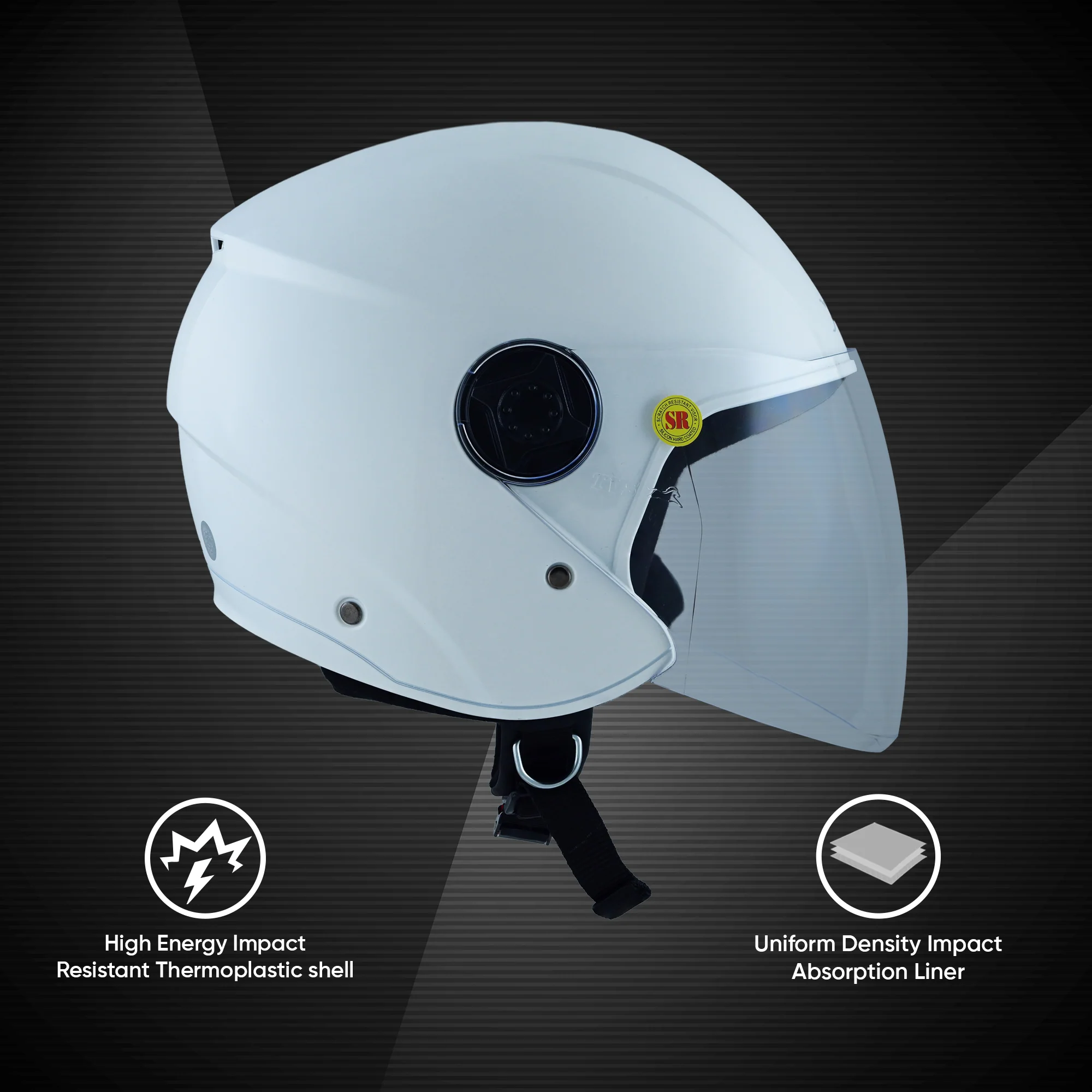 TVS iQube Open Face Helmet | ISI Certified, Lightweight & Comfortable Design - Image 23
