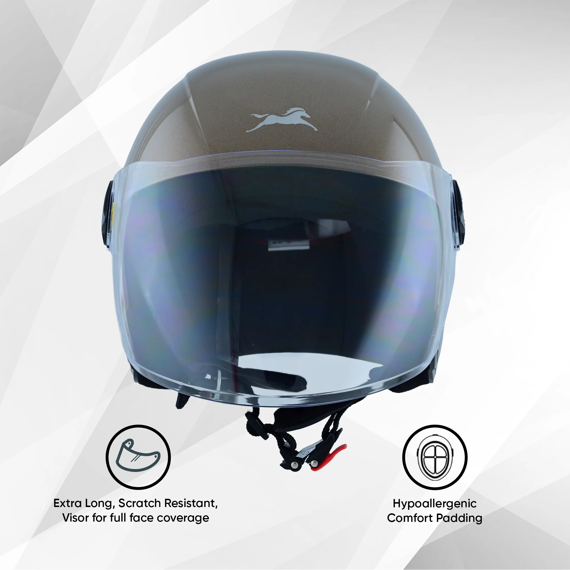 TVS iQube Open Face Helmet | ISI Certified, Lightweight & Comfortable Design - Image 3