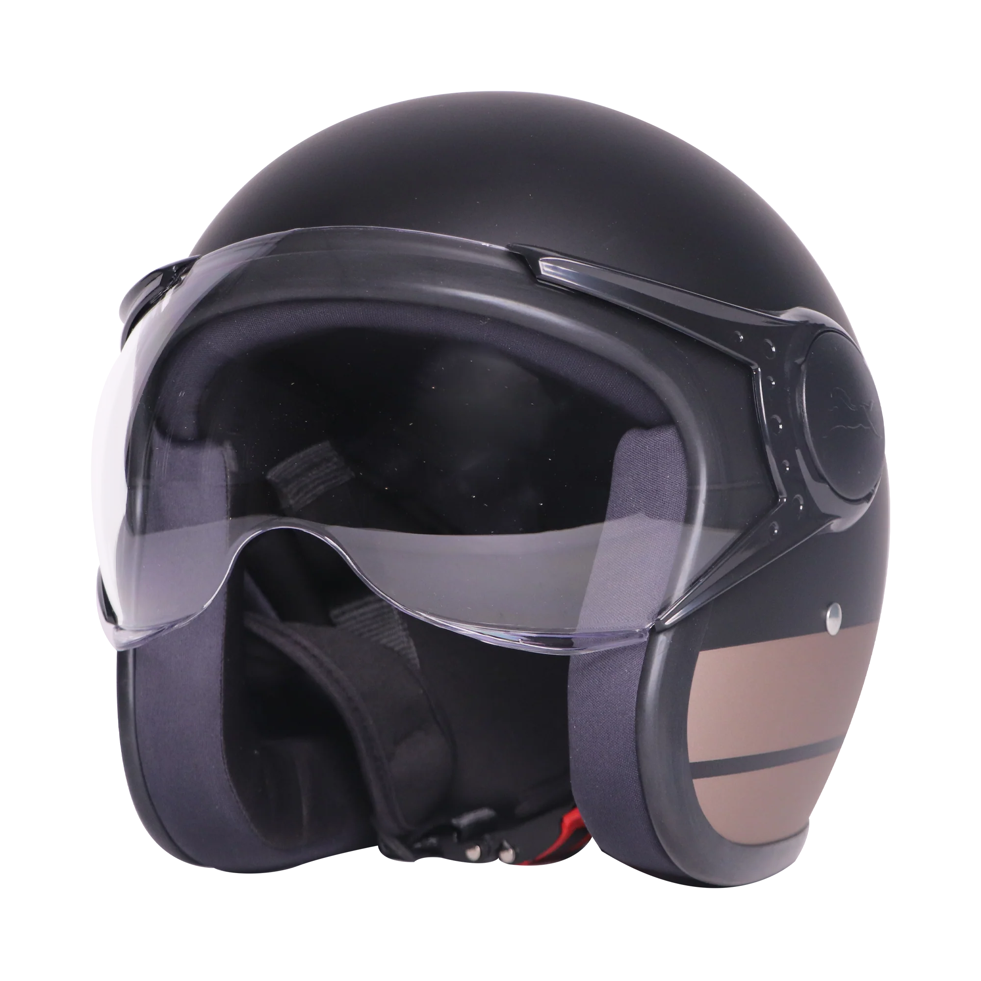 TVS J110 Half Face Helmet, Galactic Copper Matte  - Image 5