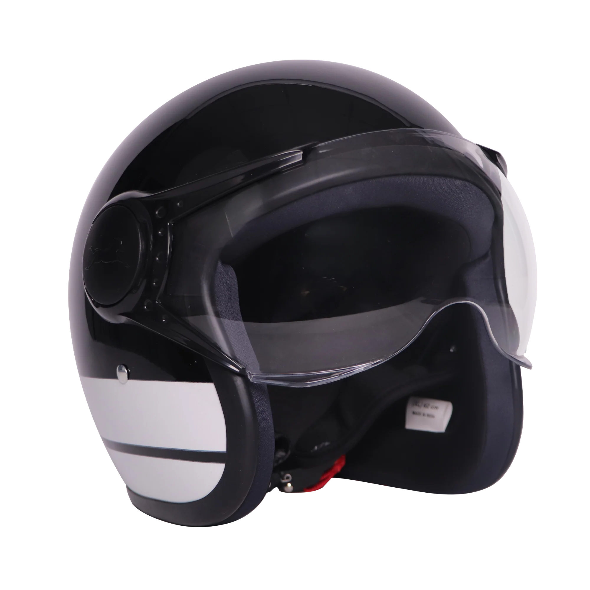 TVS J110 Half Face Helmet, Lunar White Gloss - Image 5