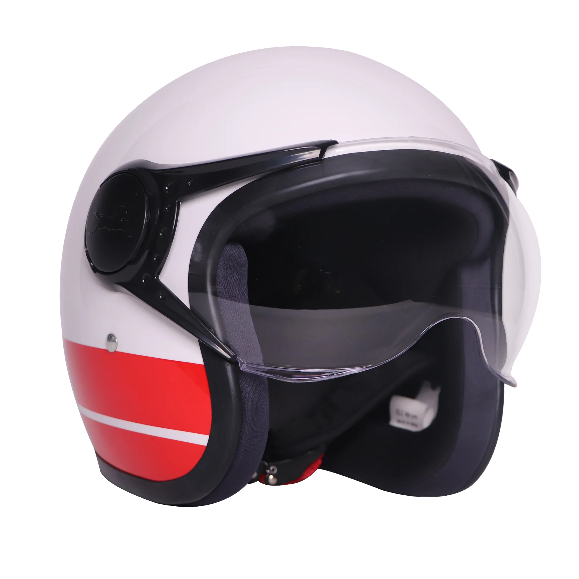 TVS J110 Half Face Helmet, Meteor Red Gloss - Image 6