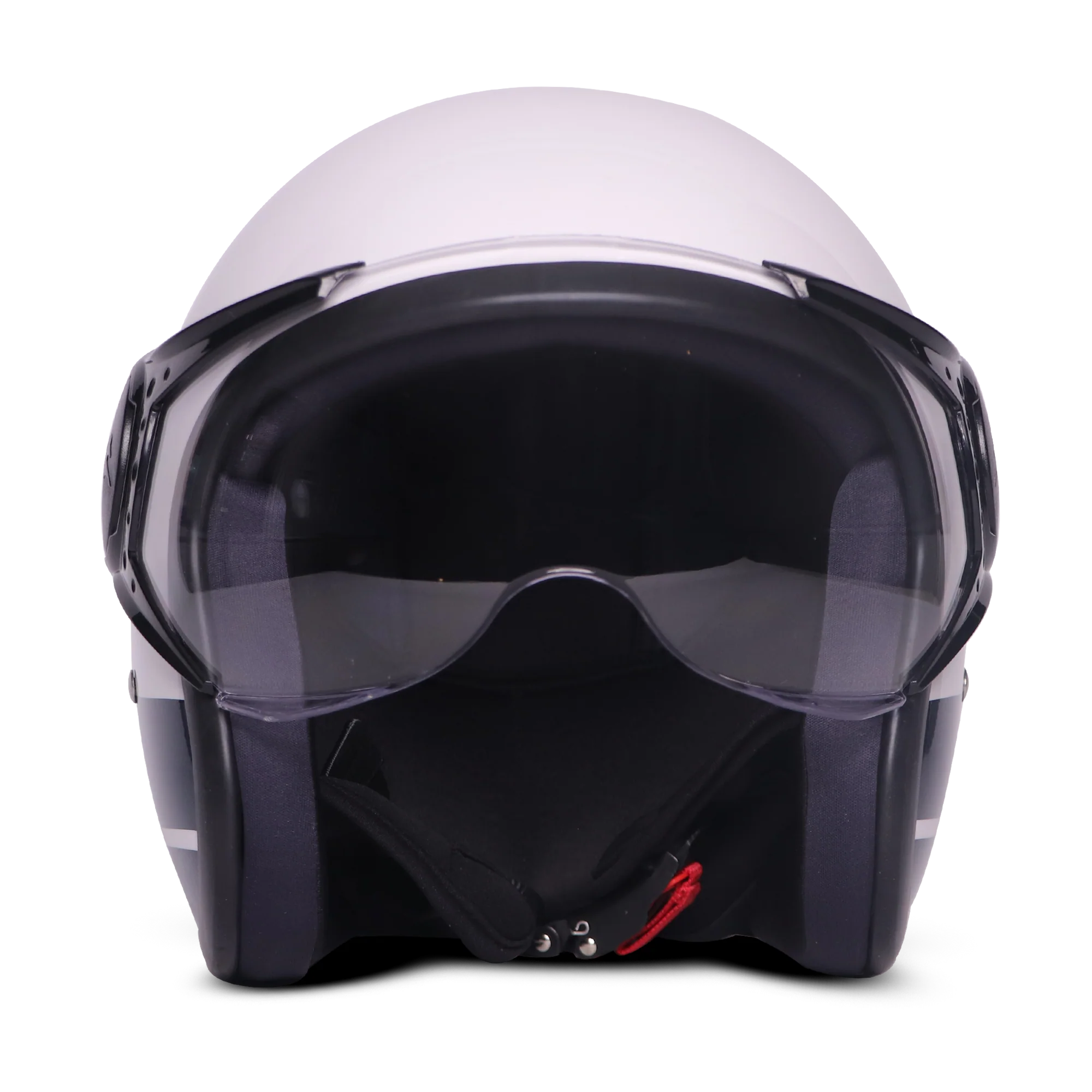 TVS J110 Half Face Helmet, Starlight Blue Gloss - Image 3