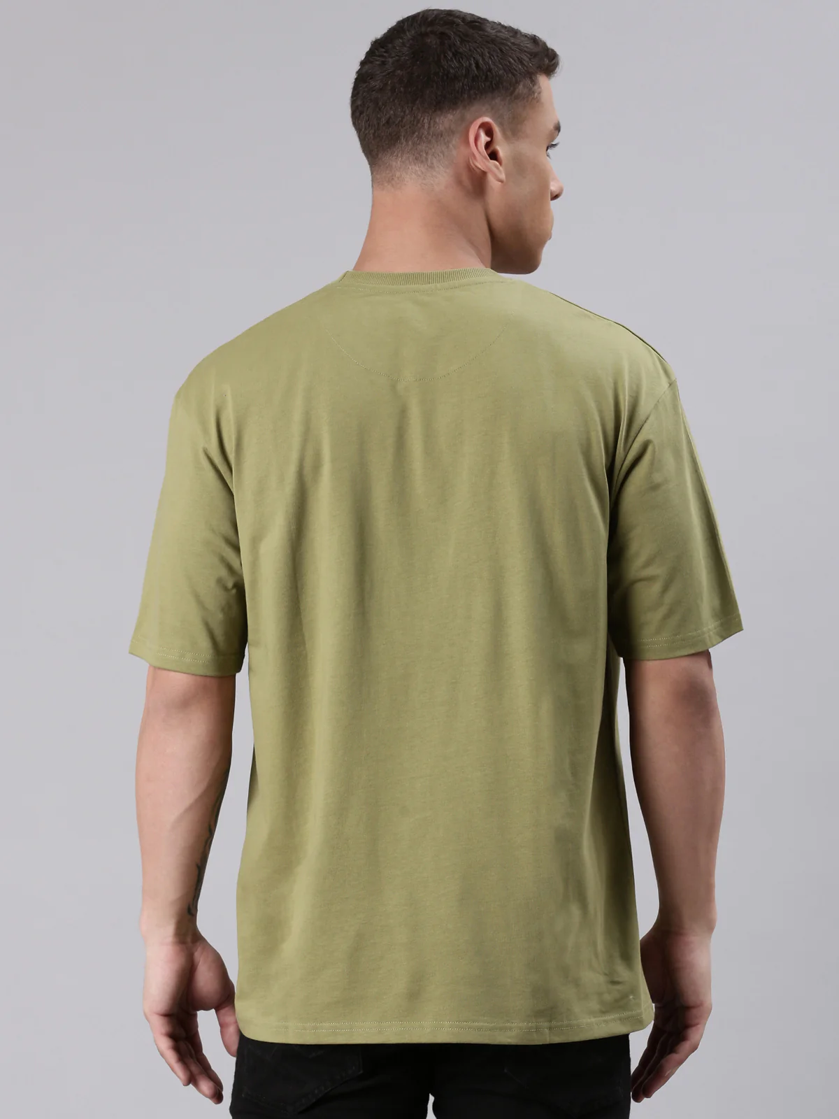 TVS Lifestyle 100% Cotton Oversized Graphic T-shirt for Men | Premium 220 GSM Heavyweight Tee with Relaxed Fit | Soft Cotton Oversized T Shirt for Boys | Durable Ribbed Neckline Streetwear Style - Image 15
