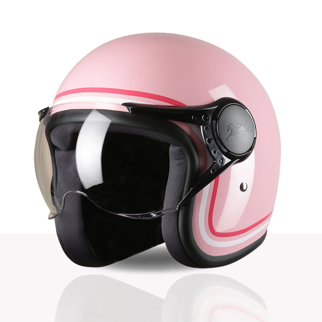 TVS MissFit Helmet for Women | Lightweight Ladies Helmet for Scooty | Stylish Girls Helmet with Extreme Comfort Fit | Women Helmet with Clear Visor | DOT & ISI Certified Helmet for Woman - Image 15