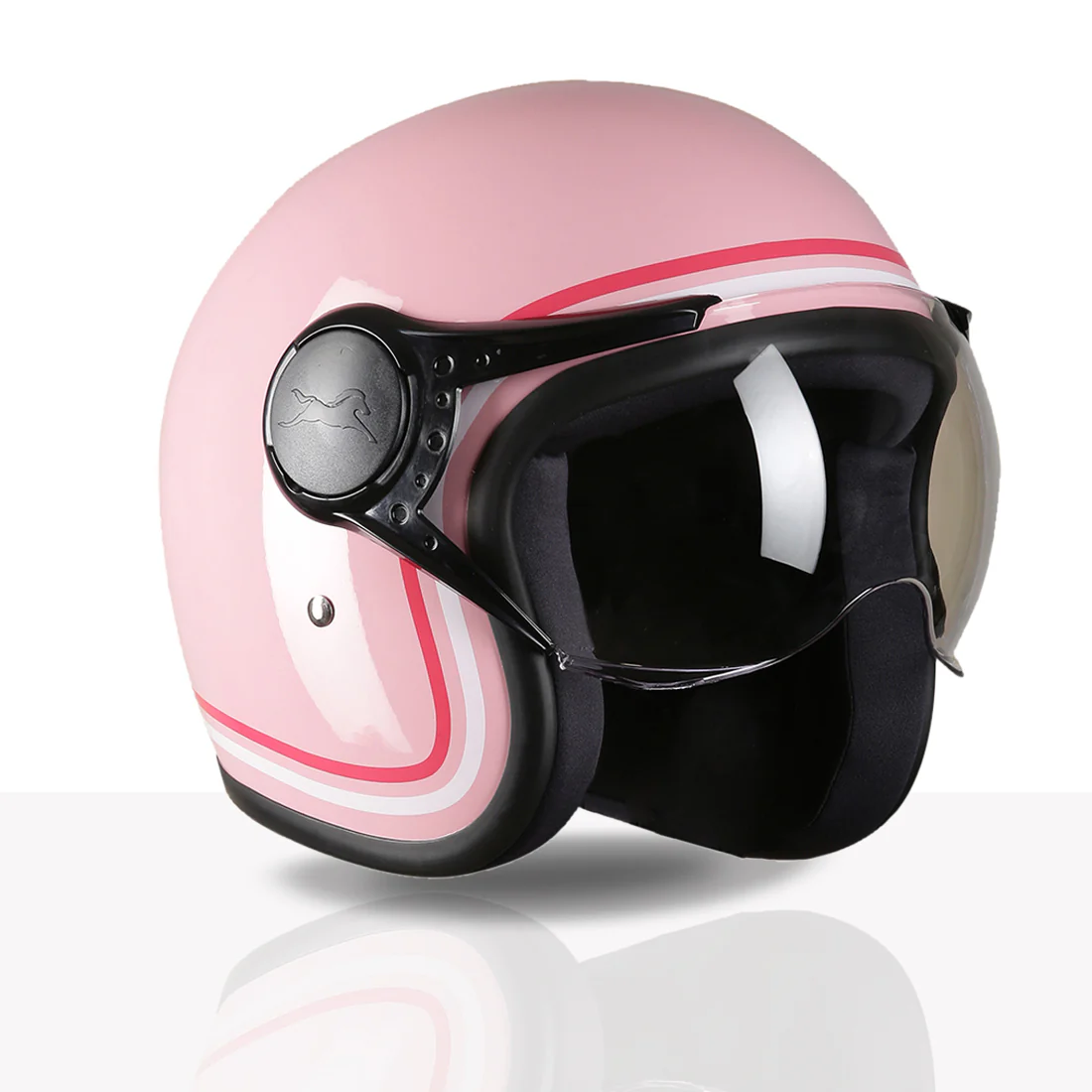 TVS MissFit Helmet for Women | Lightweight Ladies Helmet for Scooty | Stylish Girls Helmet with Extreme Comfort Fit | Women Helmet with Clear Visor | DOT & ISI Certified Helmet for Woman - Image 17