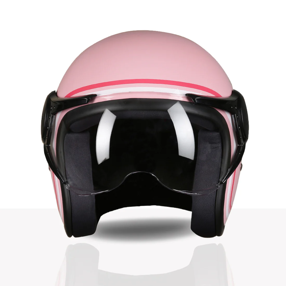 TVS MissFit Helmet for Women | Lightweight Ladies Helmet for Scooty | Stylish Girls Helmet with Extreme Comfort Fit | Women Helmet with Clear Visor | DOT & ISI Certified Helmet for Woman - Image 19