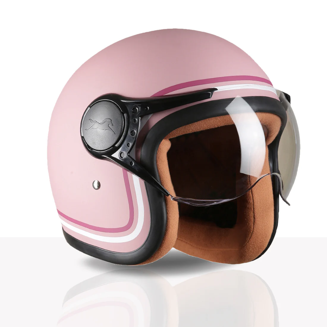 TVS MissFit Helmet for Women | Lightweight Ladies Helmet for Scooty | Stylish Girls Helmet with Extreme Comfort Fit | Women Helmet with Clear Visor | DOT & ISI Certified Helmet for Woman - Image 24