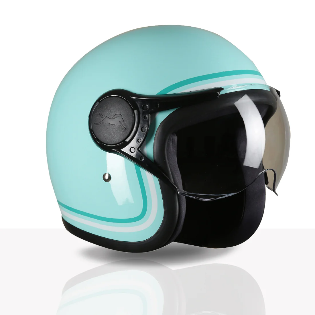 TVS MissFit Helmet for Women | Lightweight Ladies Helmet for Scooty | Stylish Girls Helmet with Extreme Comfort Fit | Women Helmet with Clear Visor | DOT & ISI Certified Helmet for Woman - Image 3