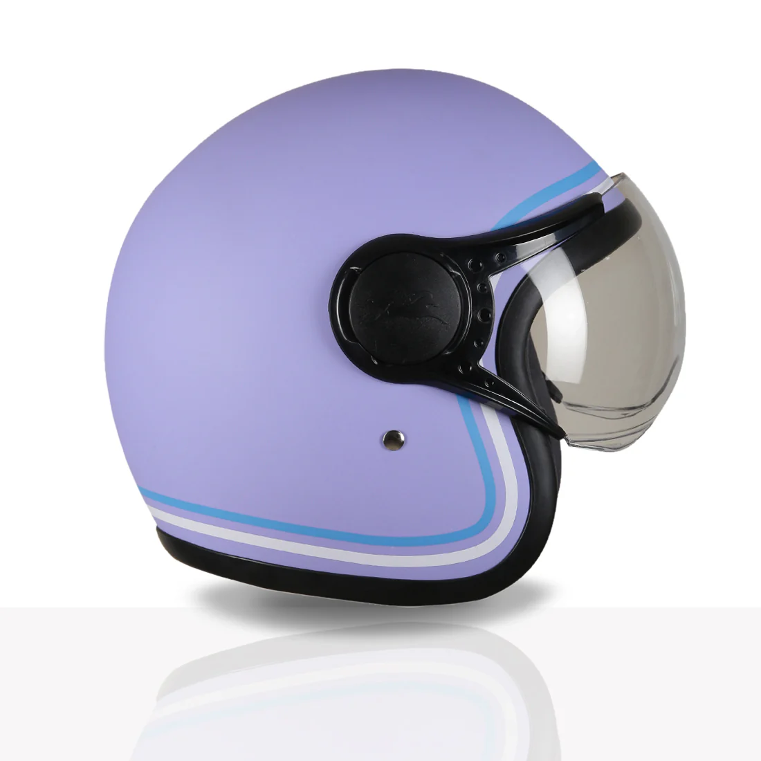 TVS MissFit Helmet for Women | Lightweight Ladies Helmet for Scooty | Stylish Girls Helmet with Extreme Comfort Fit | Women Helmet with Clear Visor | DOT & ISI Certified Helmet for Woman - Image 37