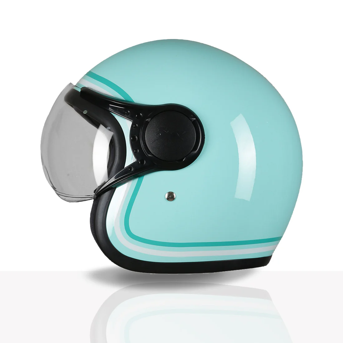 TVS MissFit Helmet for Women | Lightweight Ladies Helmet for Scooty | Stylish Girls Helmet with Extreme Comfort Fit | Women Helmet with Clear Visor | DOT & ISI Certified Helmet for Woman - Image 4