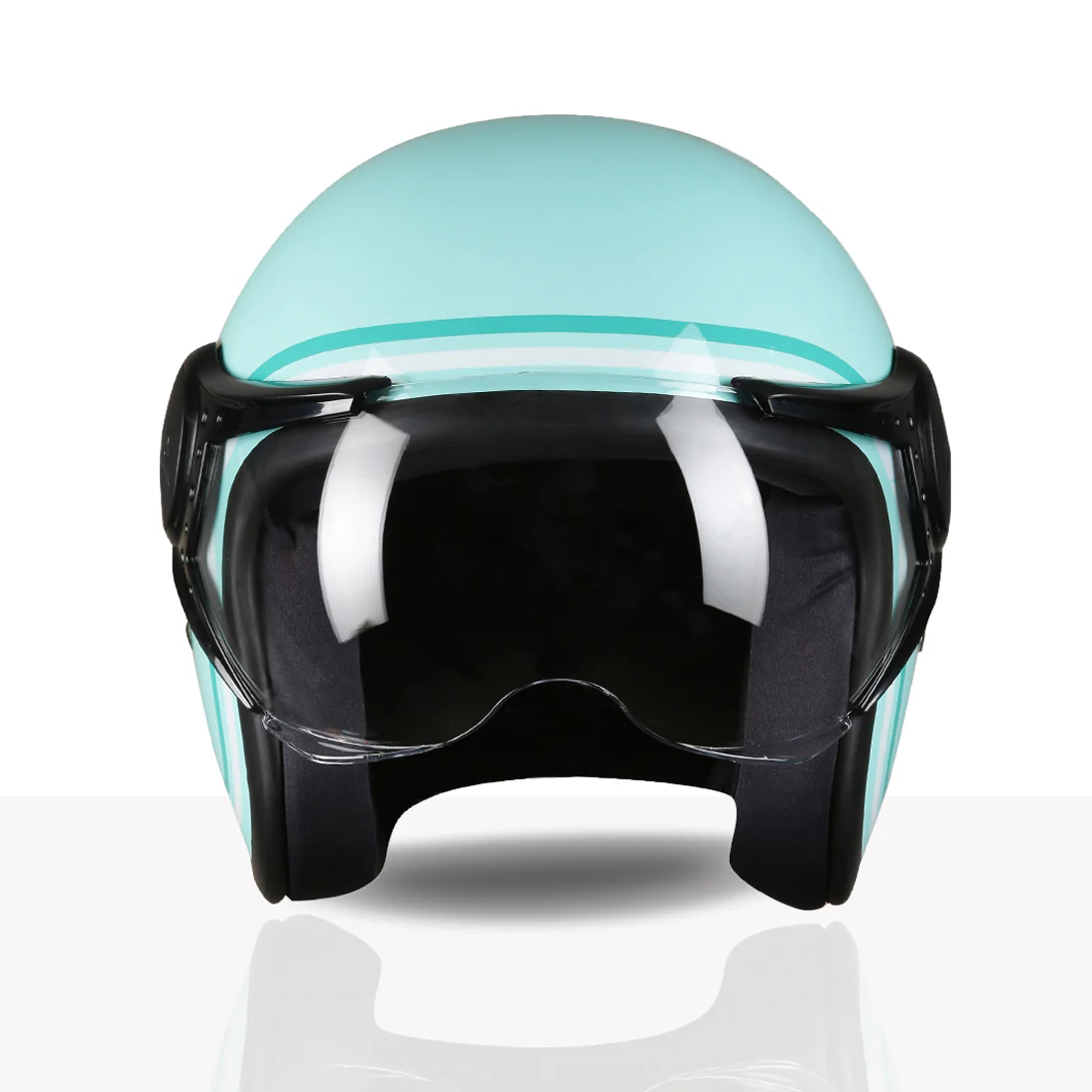 TVS MissFit Helmet for Women | Lightweight Ladies Helmet for Scooty | Stylish Girls Helmet with Extreme Comfort Fit | Women Helmet with Clear Visor | DOT & ISI Certified Helmet for Woman - Image 5