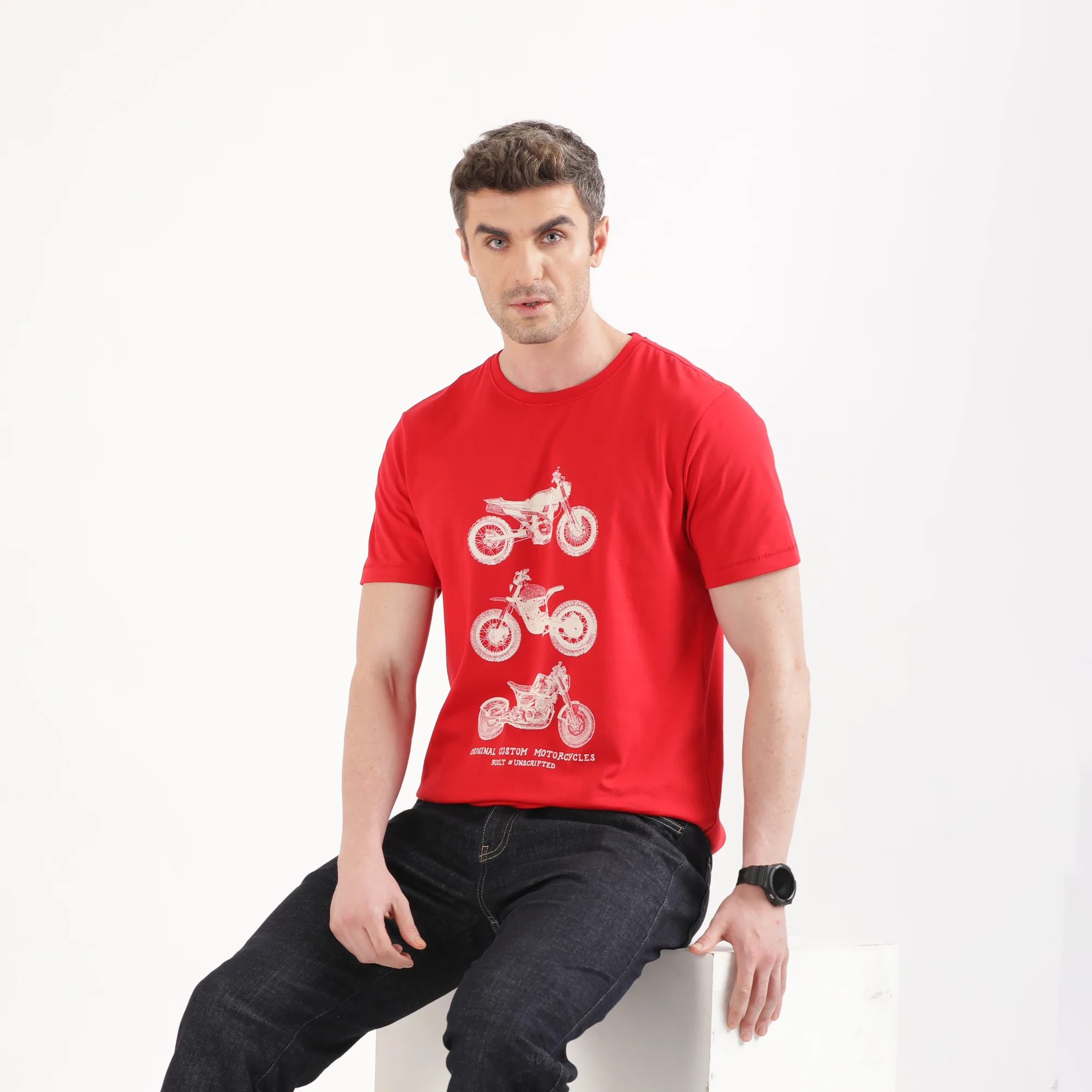 TVS Originals Collection Crew Neck T-Shirt – Bold Street Style, 100% Pure Cotton, Ultra-Soft Comfort, Breathable Anti-Odor Fabric, Skin-Friendly & Long-Lasting Durability for Riders - Image 9