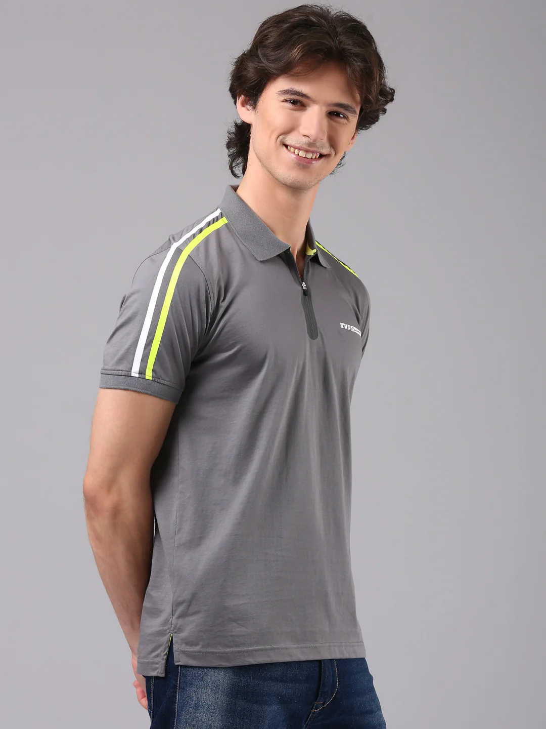 TVS Originals Racing 100% Cotton Mercerised Polo T-Shirt | 180 GSM | Sleek Zipper Placket | Soft Sheen Finish | Lightweight & Durable | Regular Fit | Heat-Sealed Neck | Premium Everyday Wear - Image 17
