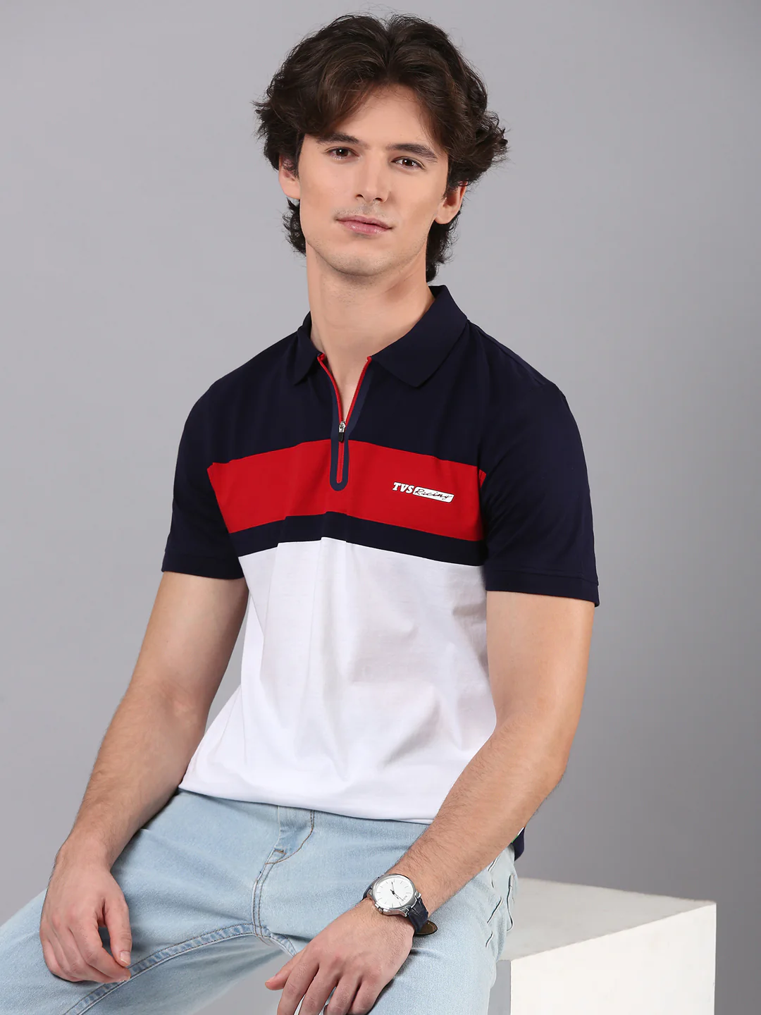 TVS Originals Racing 100% Cotton Mercerised Polo T-Shirt | 180 GSM | Sleek Zipper Placket | Soft Sheen Finish | Lightweight & Durable | Regular Fit | Heat-Sealed Neck | Premium Everyday Wear - Image 22