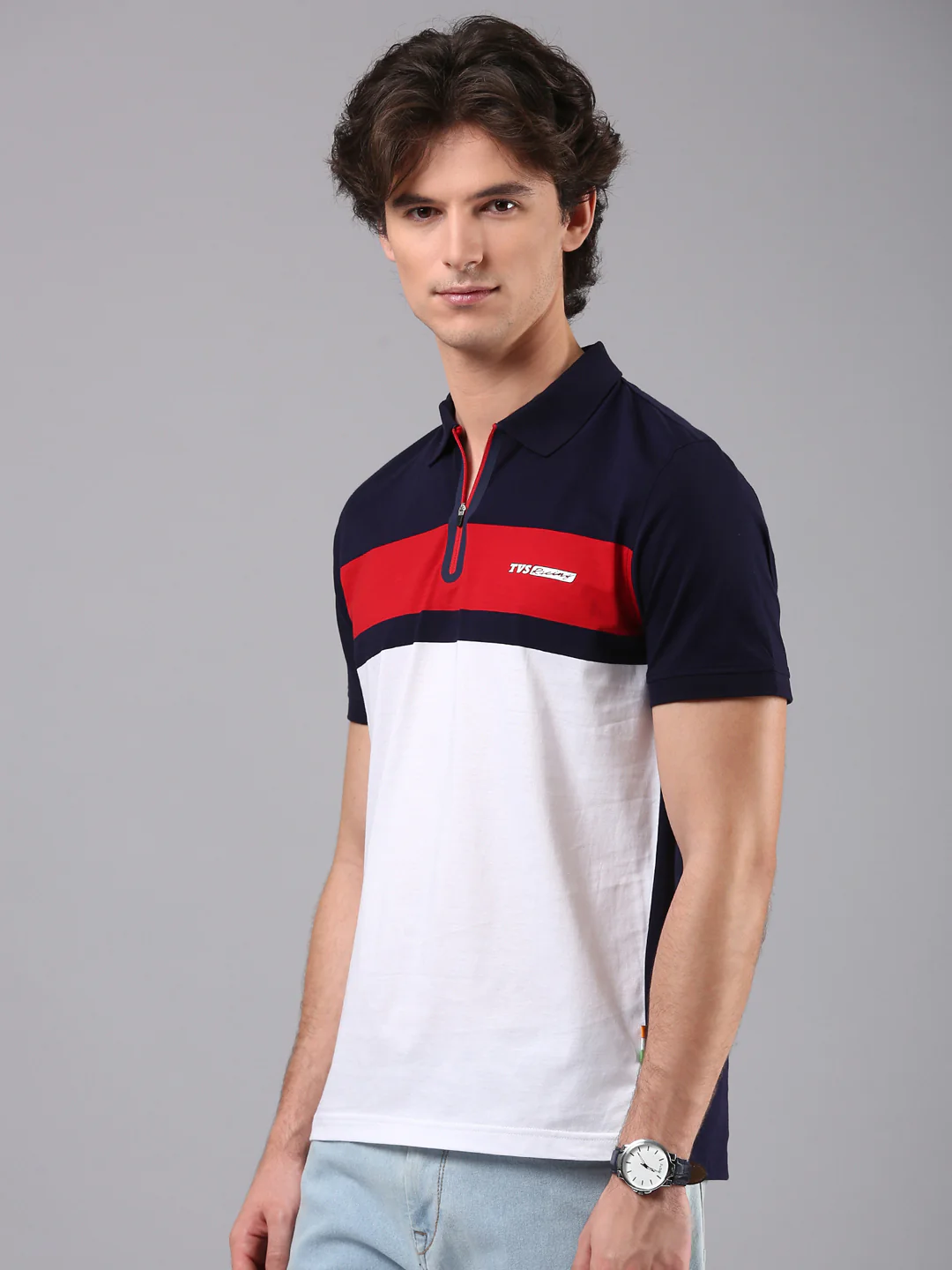 TVS Originals Racing 100% Cotton Mercerised Polo T-Shirt | 180 GSM | Sleek Zipper Placket | Soft Sheen Finish | Lightweight & Durable | Regular Fit | Heat-Sealed Neck | Premium Everyday Wear - Image 26