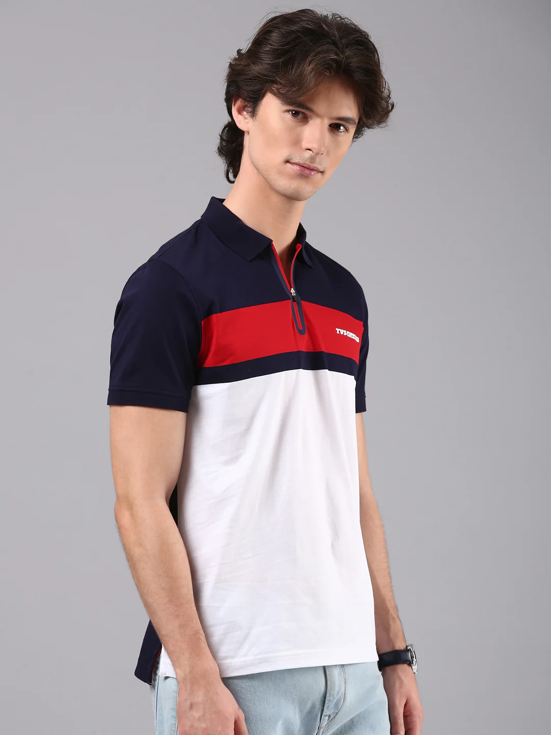 TVS Originals Racing 100% Cotton Mercerised Polo T-Shirt | 180 GSM | Sleek Zipper Placket | Soft Sheen Finish | Lightweight & Durable | Regular Fit | Heat-Sealed Neck | Premium Everyday Wear - Image 27
