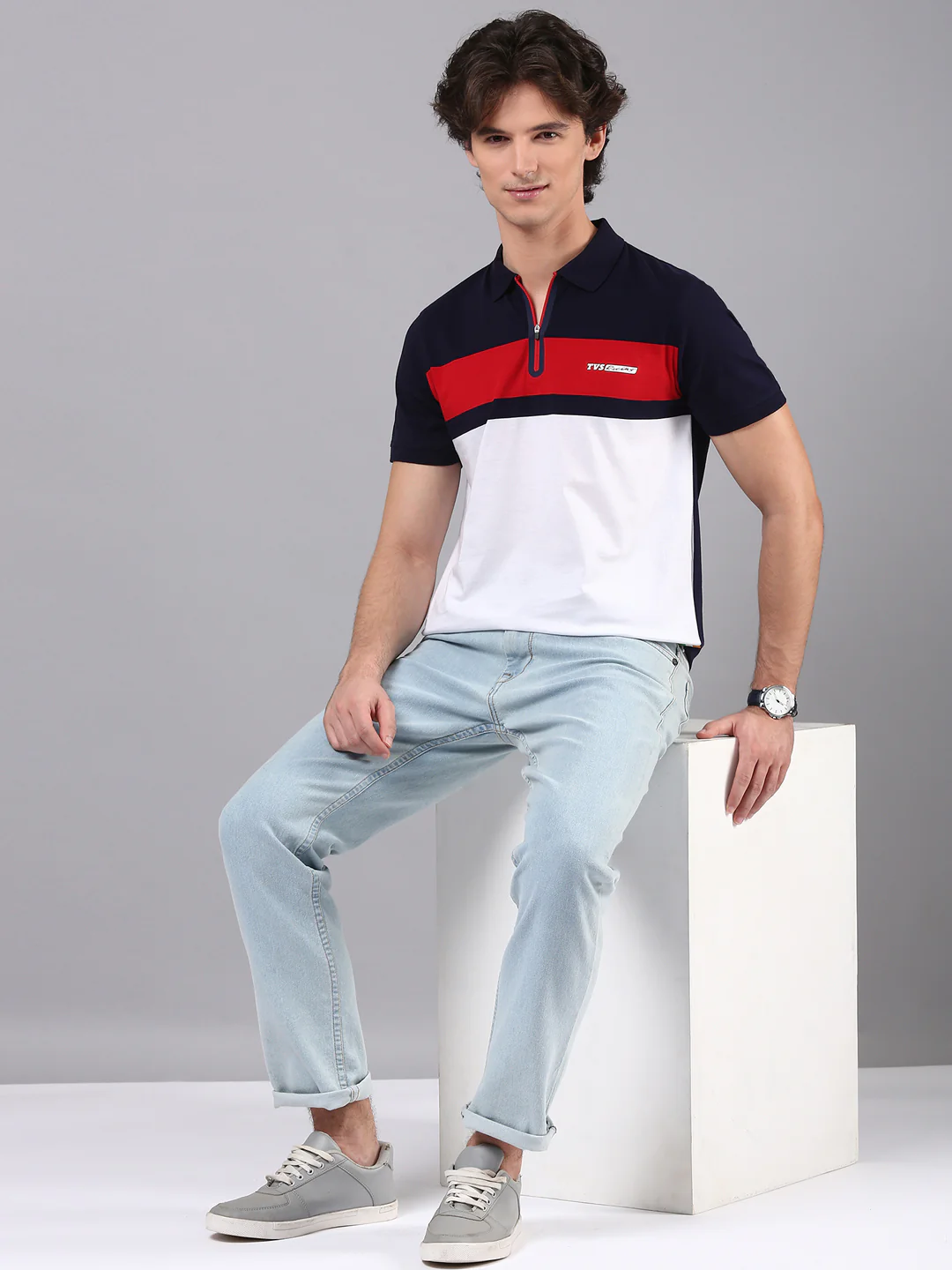 TVS Originals Racing 100% Cotton Mercerised Polo T-Shirt | 180 GSM | Sleek Zipper Placket | Soft Sheen Finish | Lightweight & Durable | Regular Fit | Heat-Sealed Neck | Premium Everyday Wear - Image 30