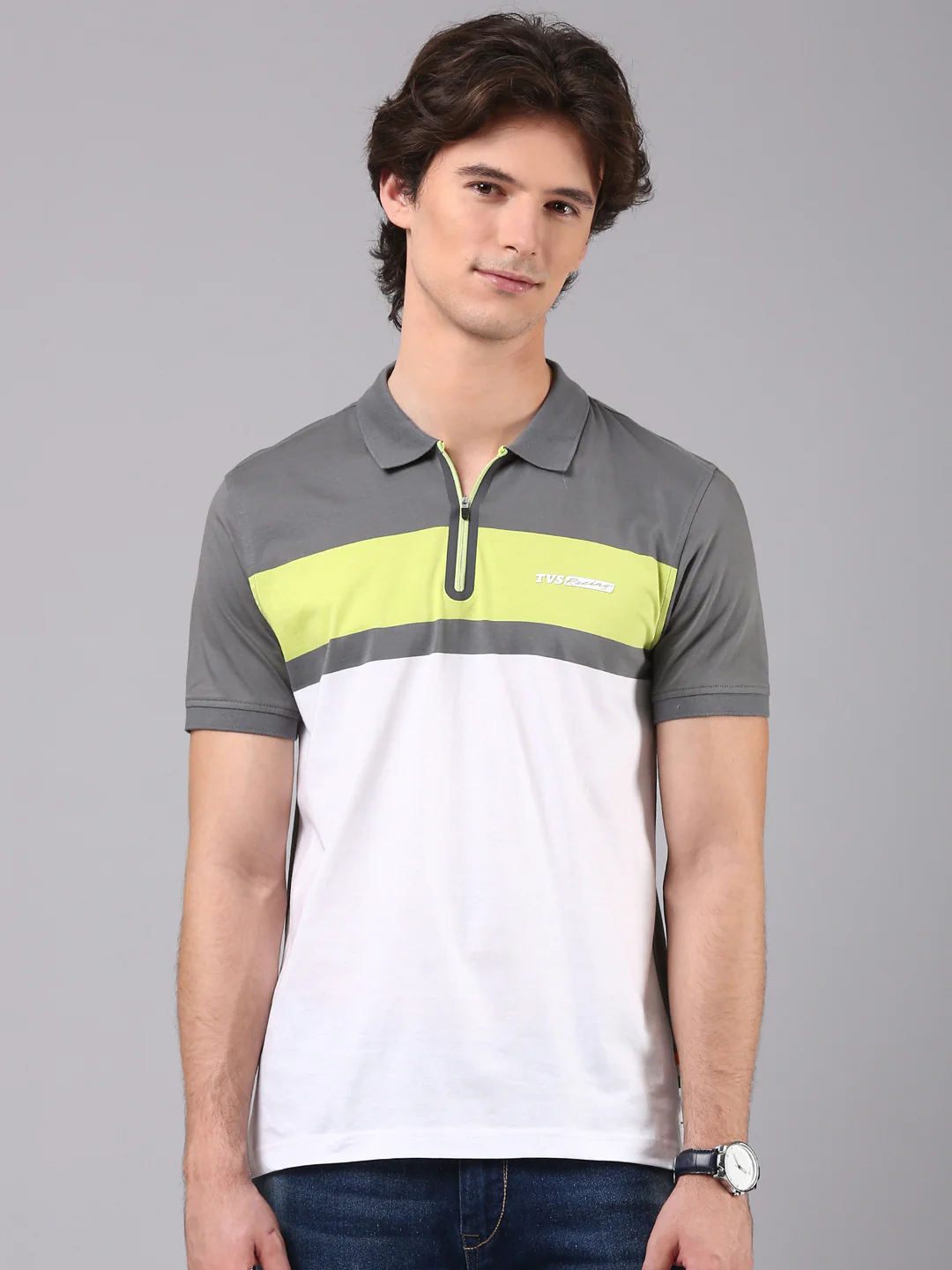 TVS Originals Racing 100% Cotton Mercerised Polo T-Shirt | 180 GSM | Sleek Zipper Placket | Soft Sheen Finish | Lightweight & Durable | Regular Fit | Heat-Sealed Neck | Premium Everyday Wear - Image 34