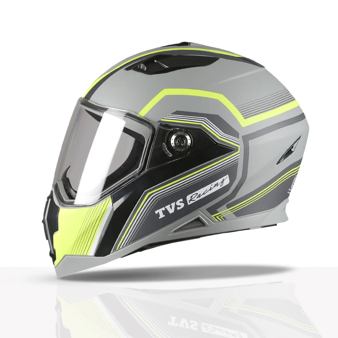 TVS Racing Anti Matter Full Face Helmet for Bike & Motorcycle Riders # -DOT & ISI Certified-Lightweight ABS Shell, UV Resistant-Ventilated Comfort Liner, Quick-Release Visor & Chin Strap - Image 101