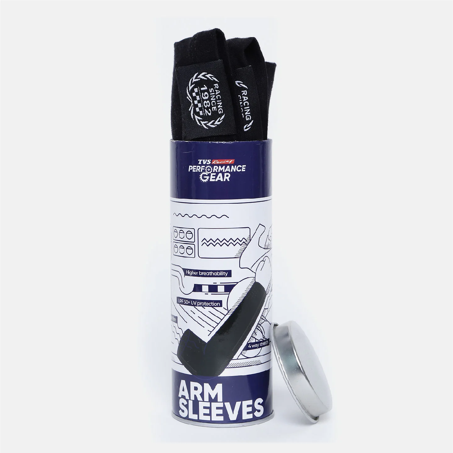 TVS Racing Arm Sleeves - Color: Grey - Image 12