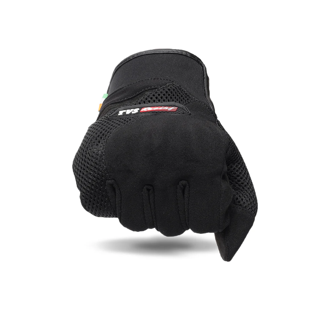 TVS Racing Beast Riding Gloves | All-Weather Riding Protection | Corduroy Top | PVC Knuckle Guard | Touchscreen Ready | Breathable Airmesh | Anti-Fatigue Padded Palm | Men’s Motorcycle Gloves - Image 3
