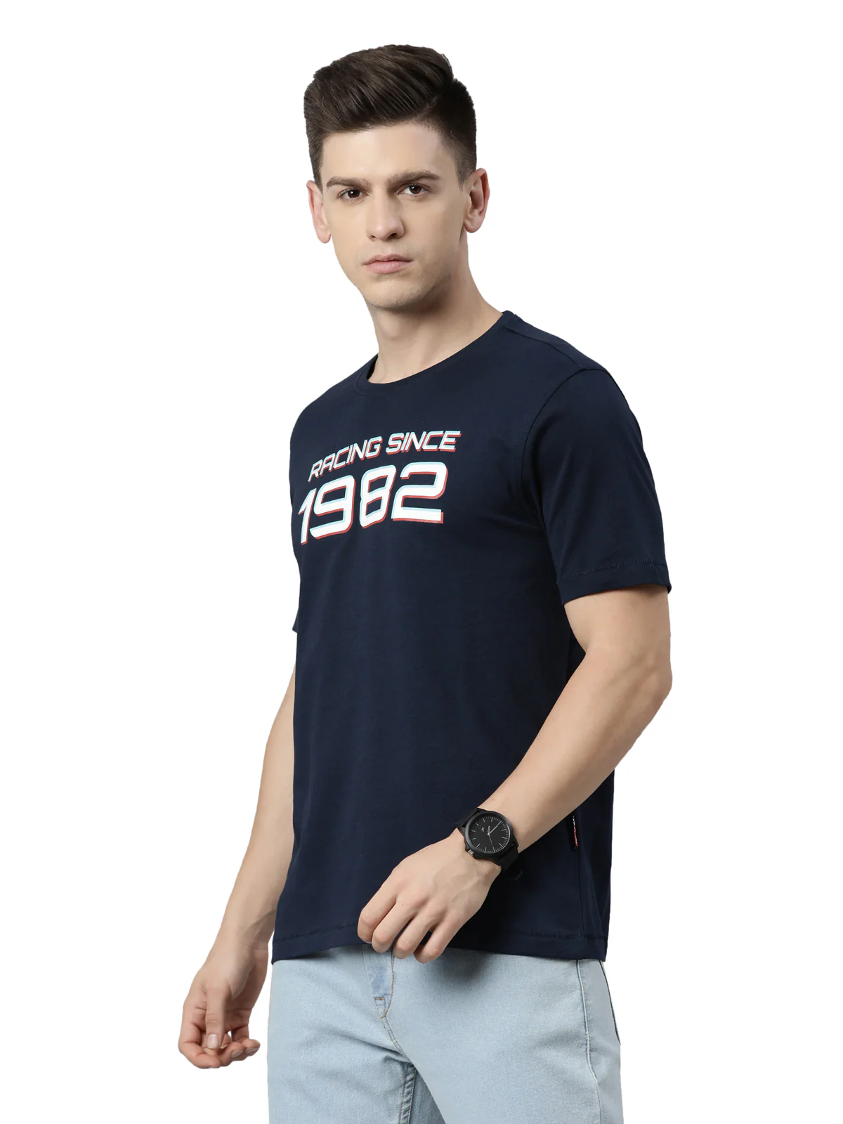 TVS Racing Classic Round Neck Cotton T-Shirt for Men - Image 4