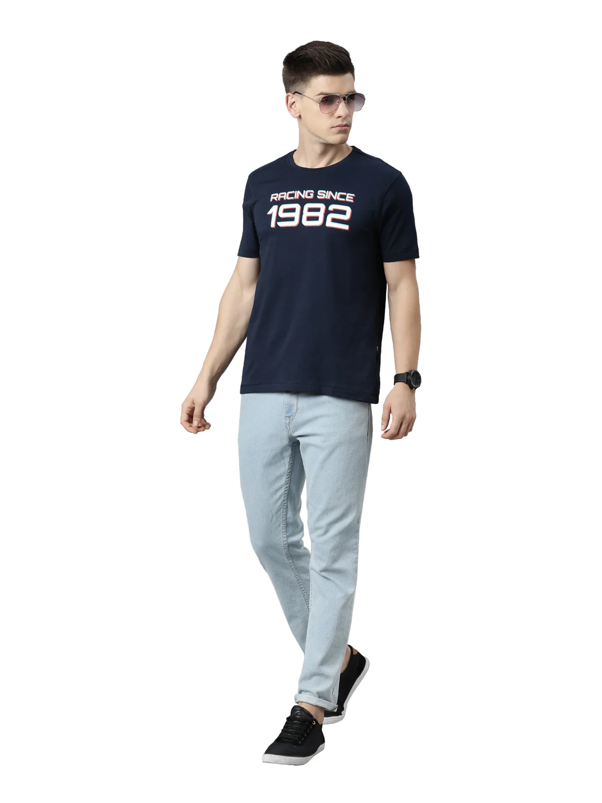 TVS Racing Classic Round Neck Cotton T-Shirt for Men - Image 6