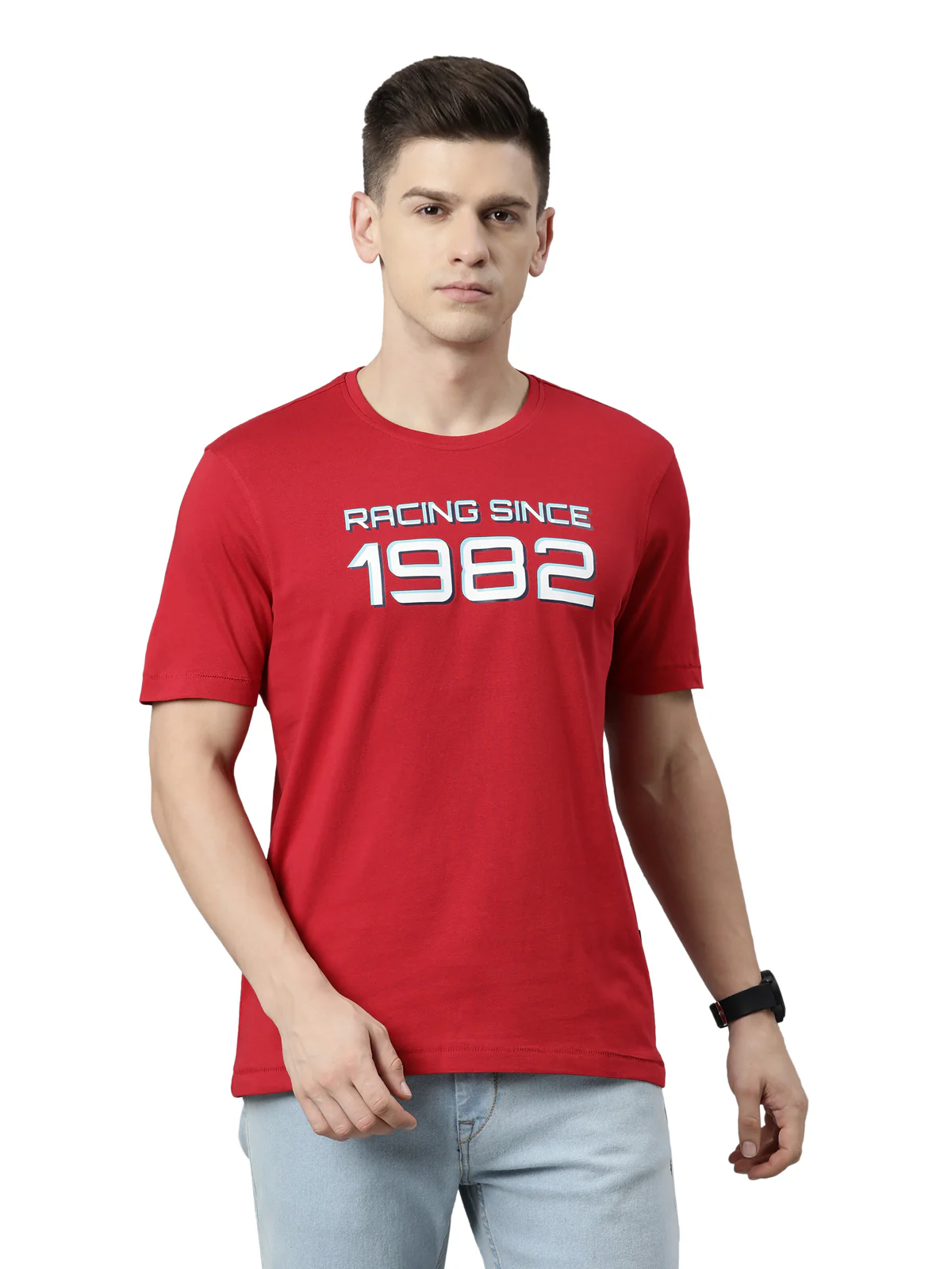 TVS Racing Classic Round Neck Cotton T-Shirt for Men - Image 8