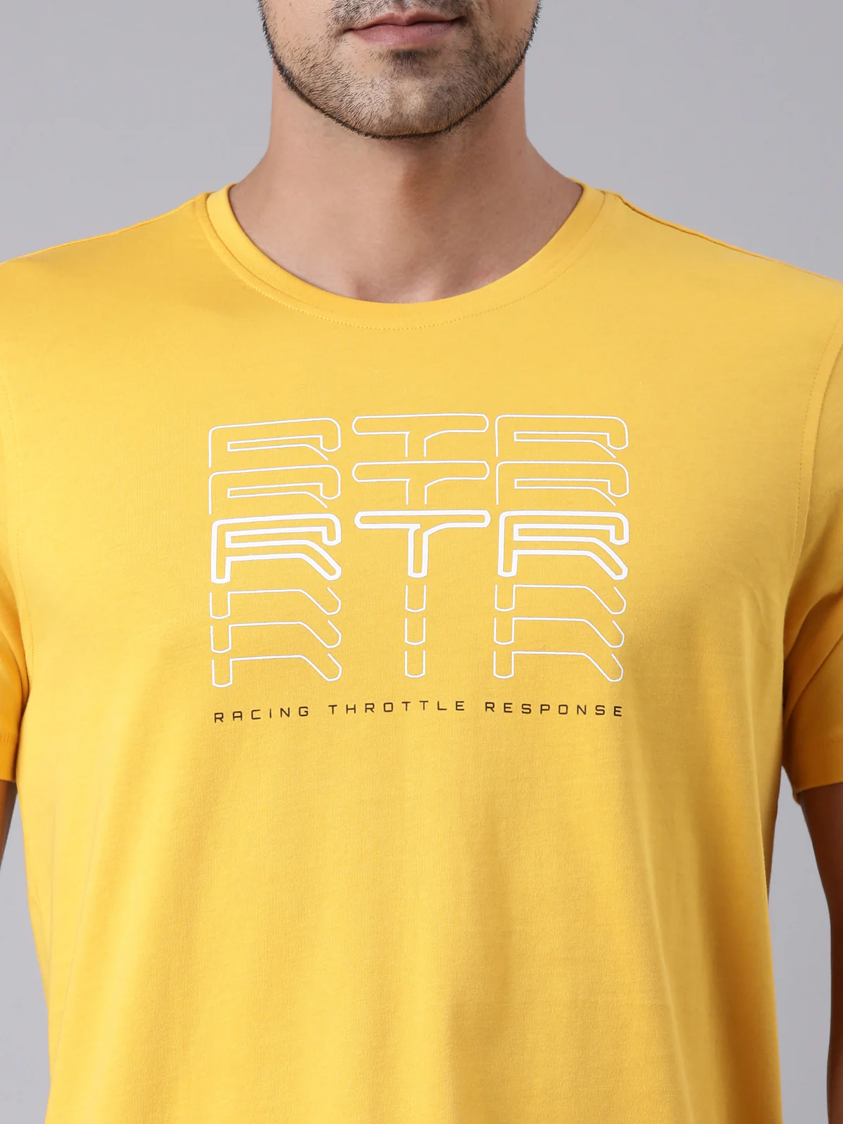 TVS Racing RTR Fury Yellow Crew neck T Shirt - Image 6