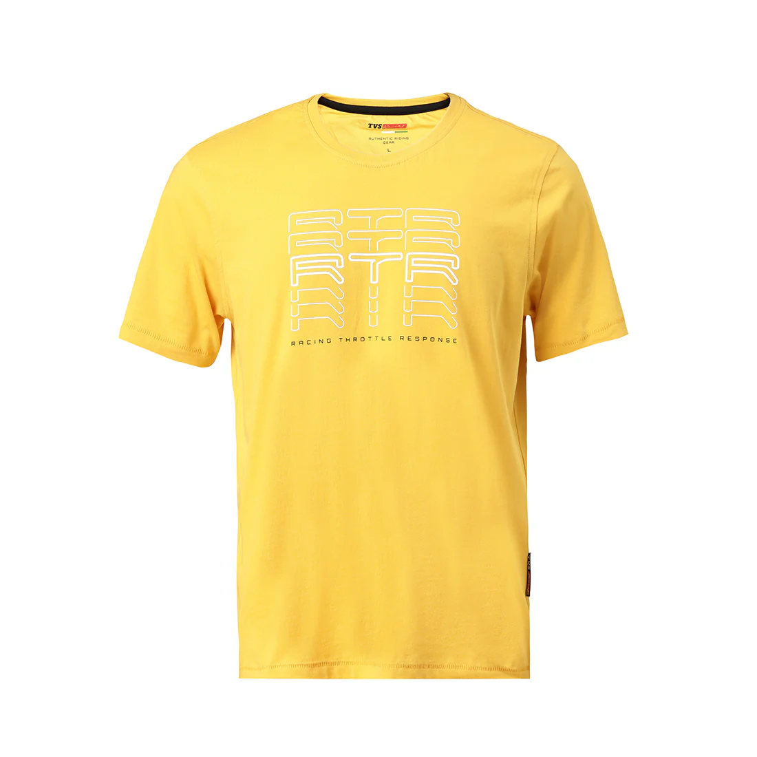 TVS Racing RTR Fury Yellow Crew neck T Shirt - Image 7