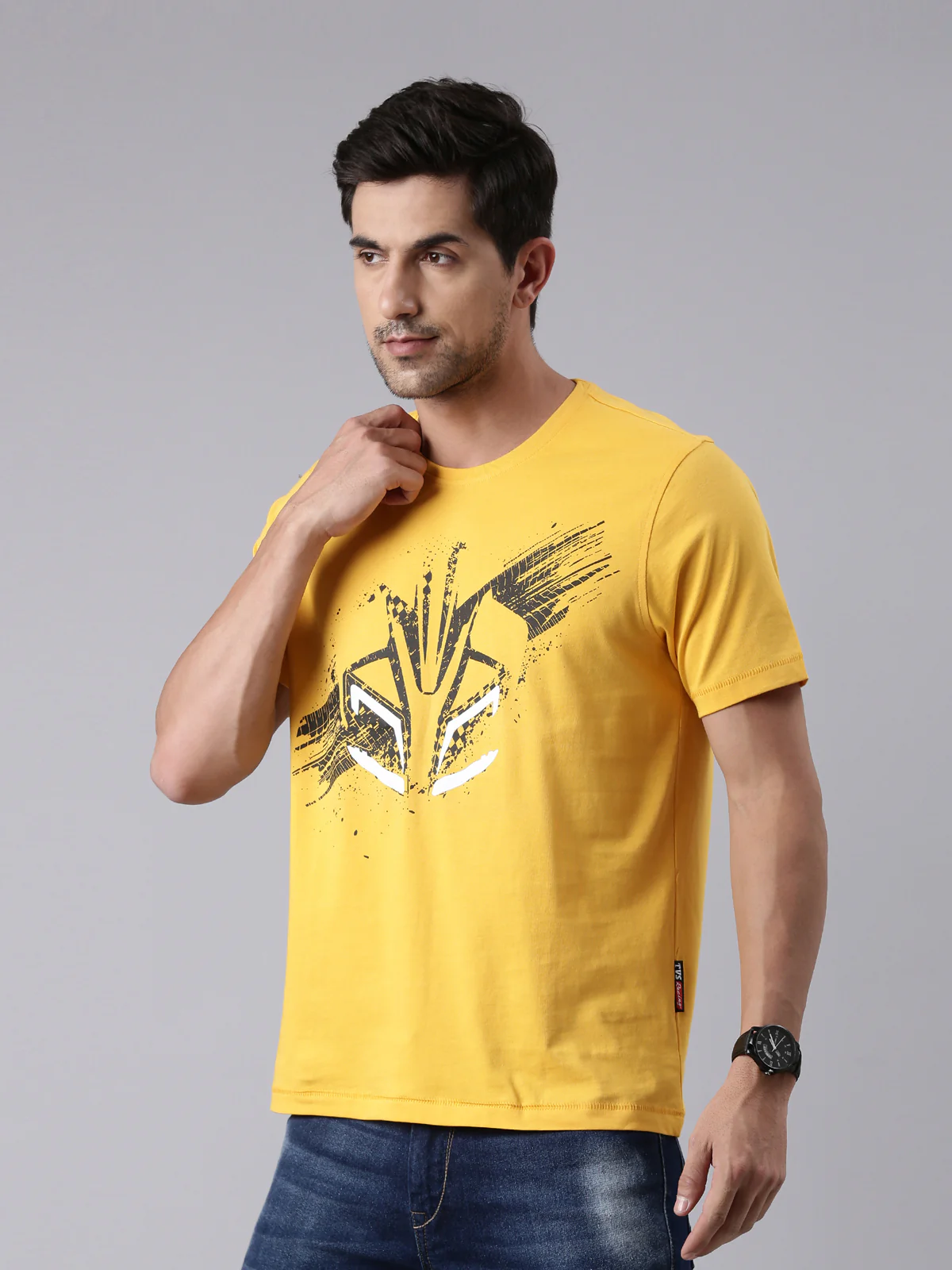 TVS Racing Fury Yellow Cyborg Crew neck T Shirt - Image 2