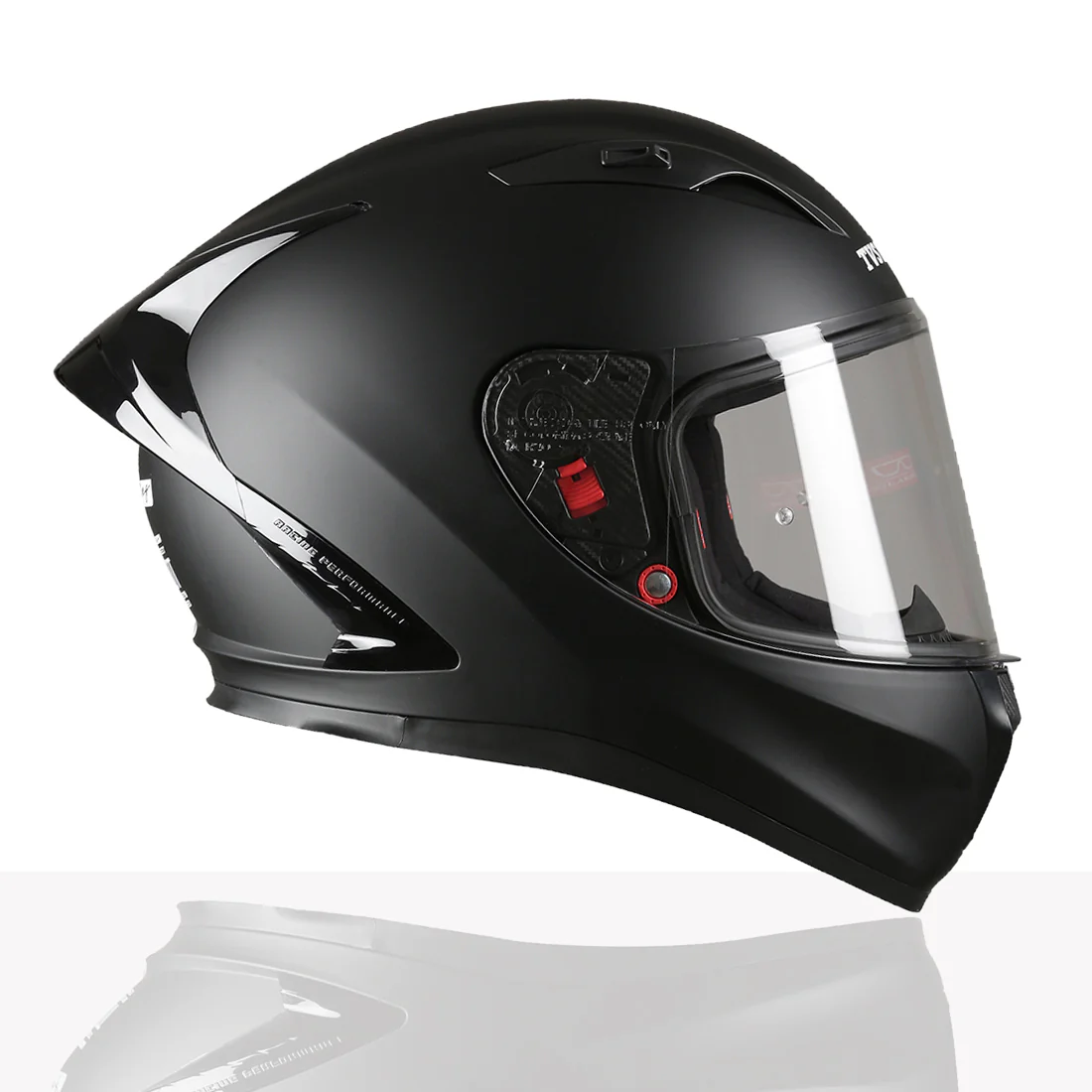 TVS Racing Dual Visor Helmet for Men – Anti-Fog Pin-Lock, Aerodynamic Design & DOT/ISI/ECE Certified – Premium Full Face Helmet For Men - Image 14