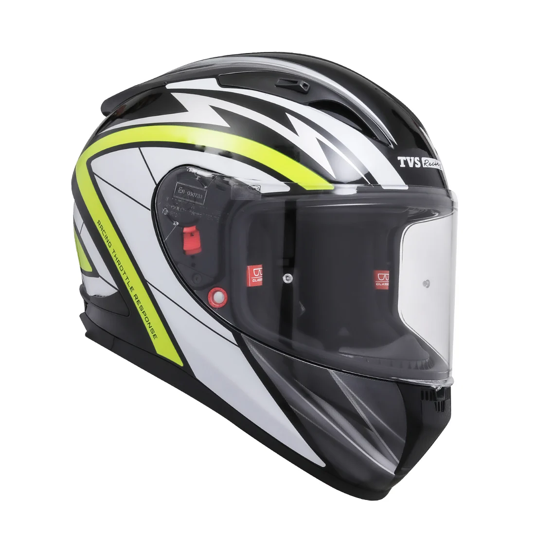 TVS Racing Dual Visor Helmet for Men – Anti-Fog Pin-Lock, Aerodynamic Design & DOT/ISI/ECE Certified – Premium Full Face Helmet For Men - Image 28