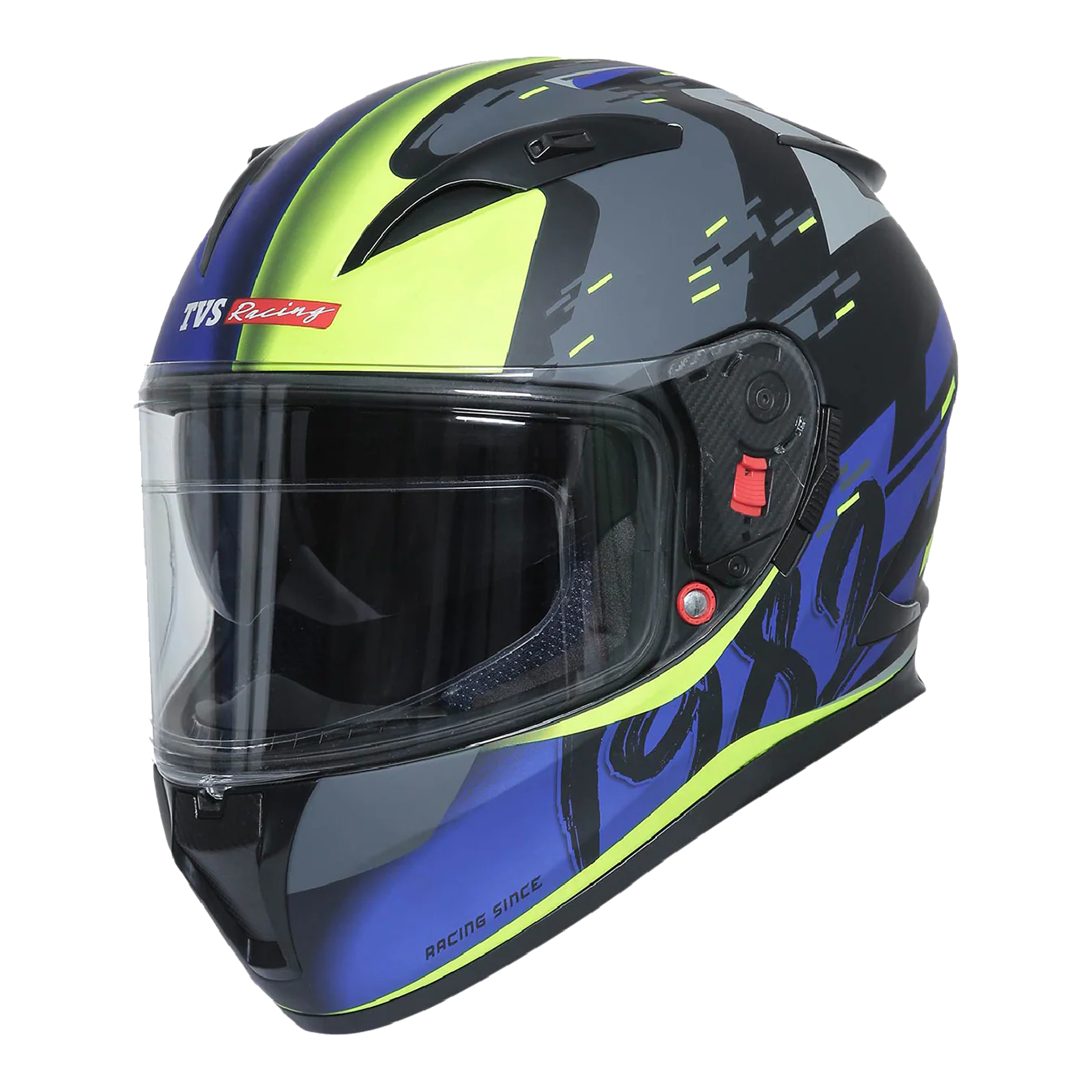 TVS Racing Dual Visor Helmet for Men – Anti-Fog Pin-Lock, Aerodynamic Design & DOT/ISI/ECE Certified – Premium Full Face Helmet For Men - Image 9