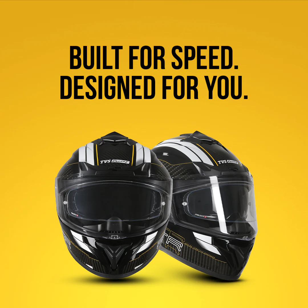 TVS Racing Hurricane Helmet Full-Face, Aerodynamic Design - Image 19
