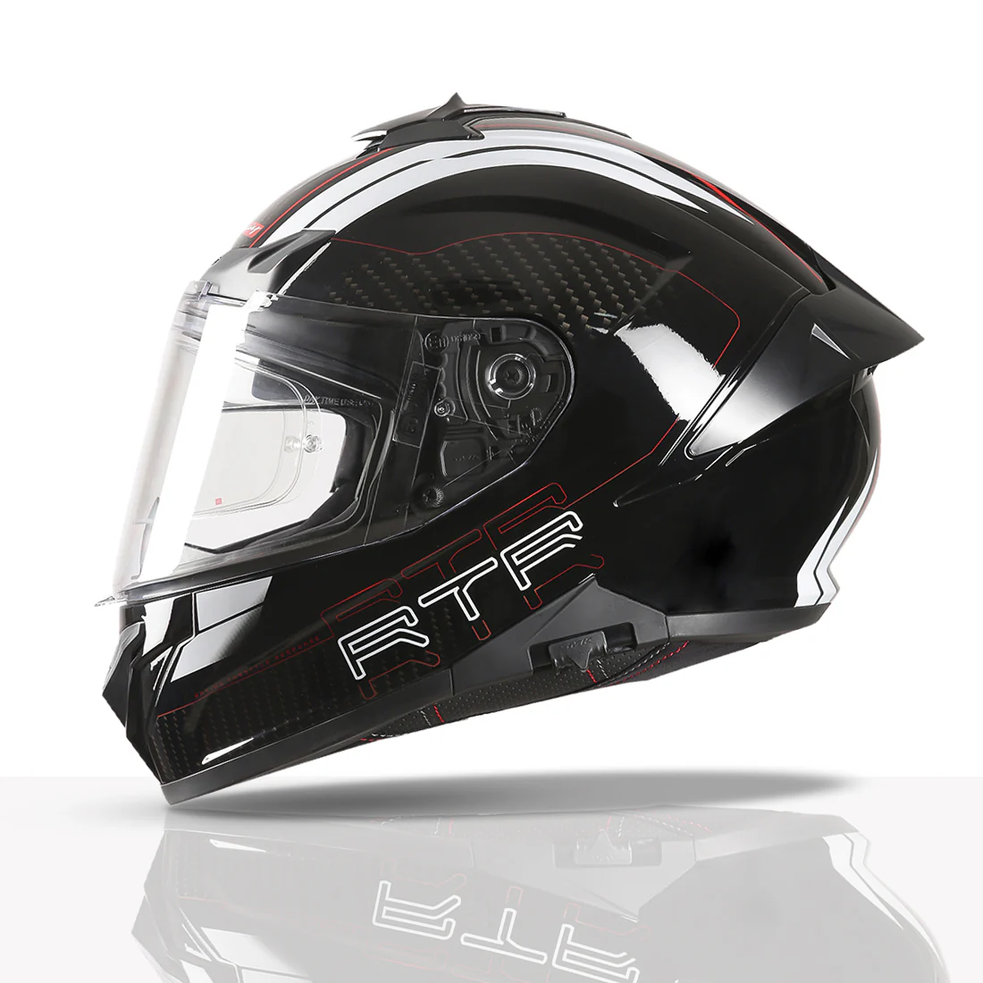 TVS Racing Hurricane Helmet Full-Face, Aerodynamic Design - Image 37